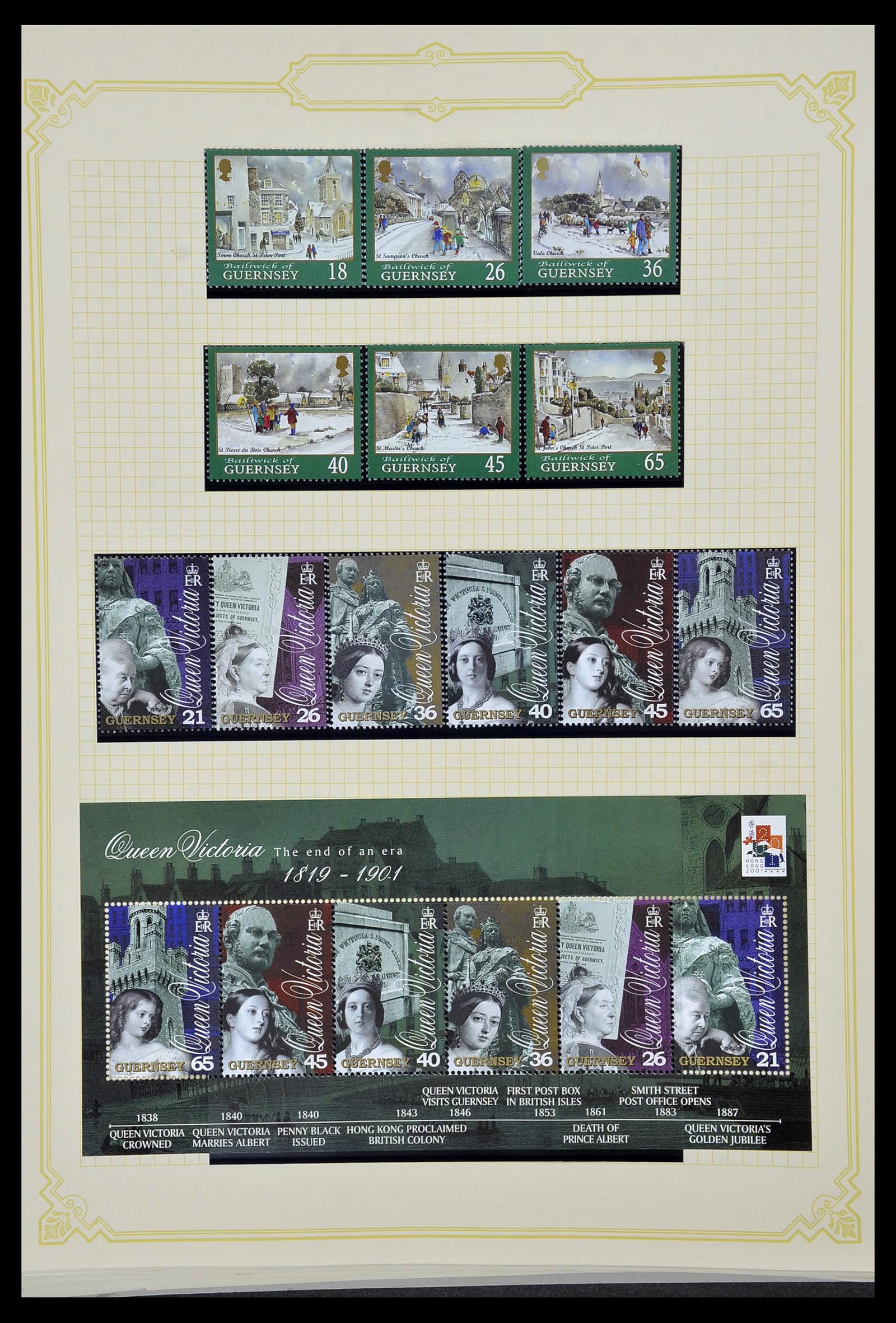 34392 242 - Postzegelverzameling 34392 Kanaaleilanden 1940-2007.