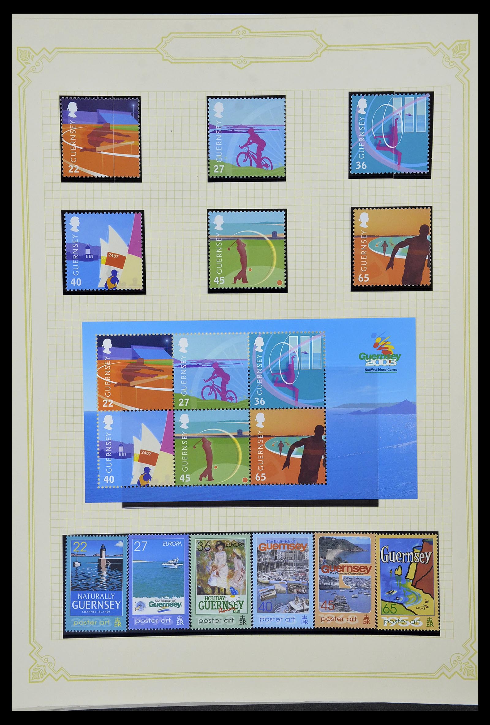 34392 249 - Postzegelverzameling 34392 Kanaaleilanden 1940-2007.