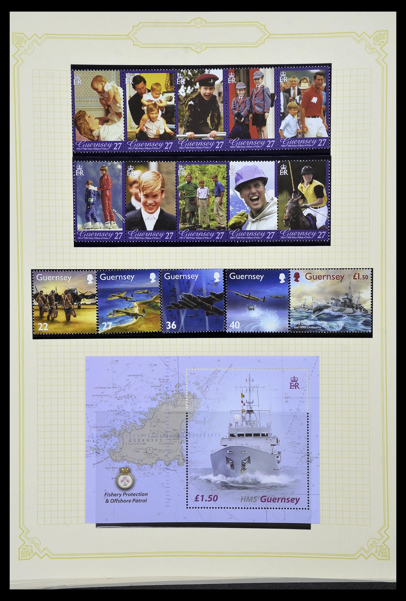 34392 250 - Postzegelverzameling 34392 Kanaaleilanden 1940-2007.