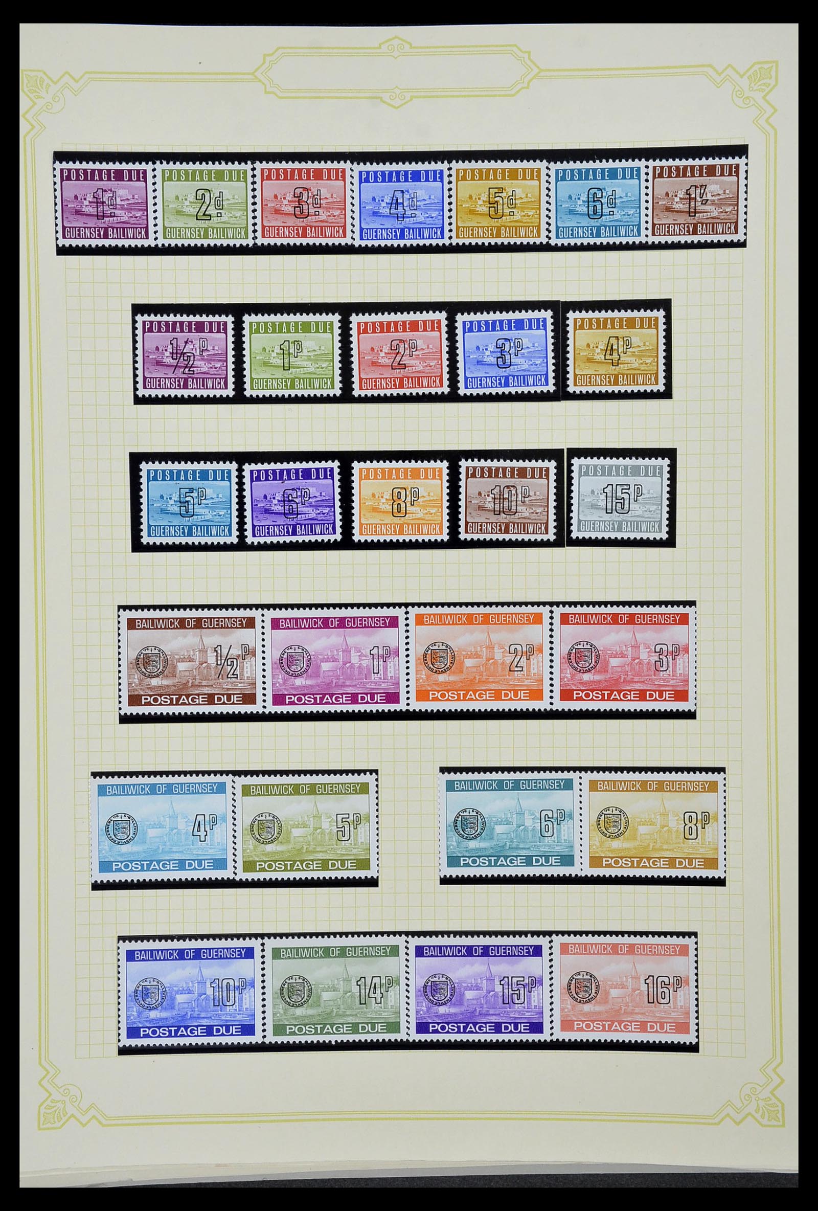 34392 252 - Postzegelverzameling 34392 Kanaaleilanden 1940-2007.