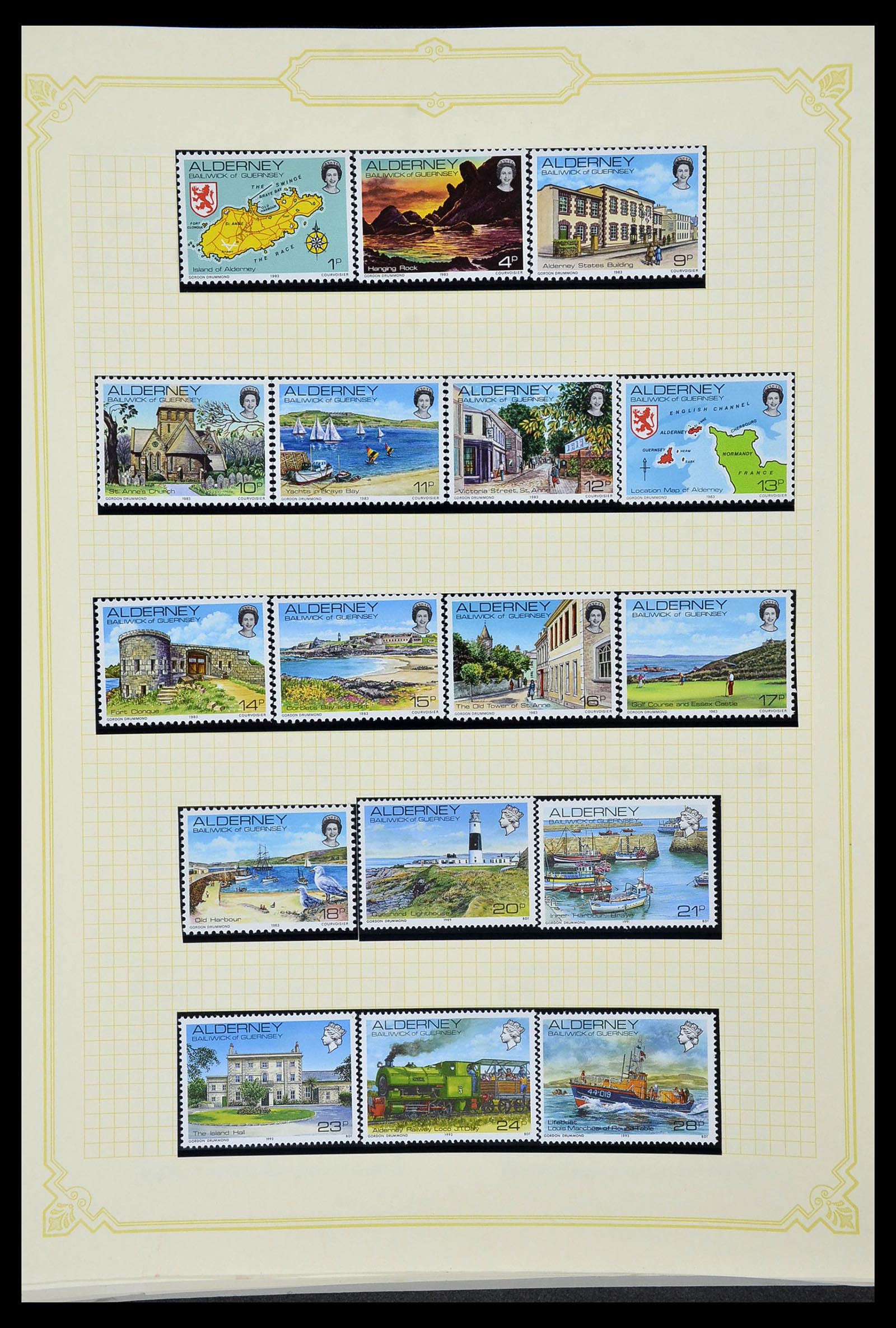 34392 253 - Postzegelverzameling 34392 Kanaaleilanden 1940-2007.