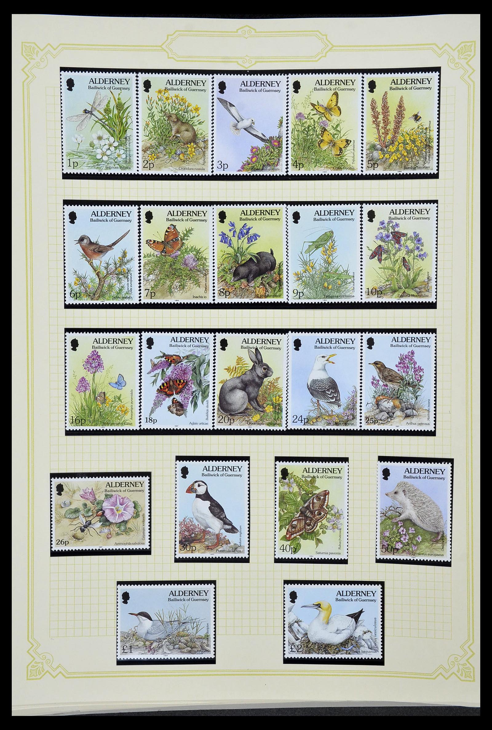 34392 256 - Postzegelverzameling 34392 Kanaaleilanden 1940-2007.