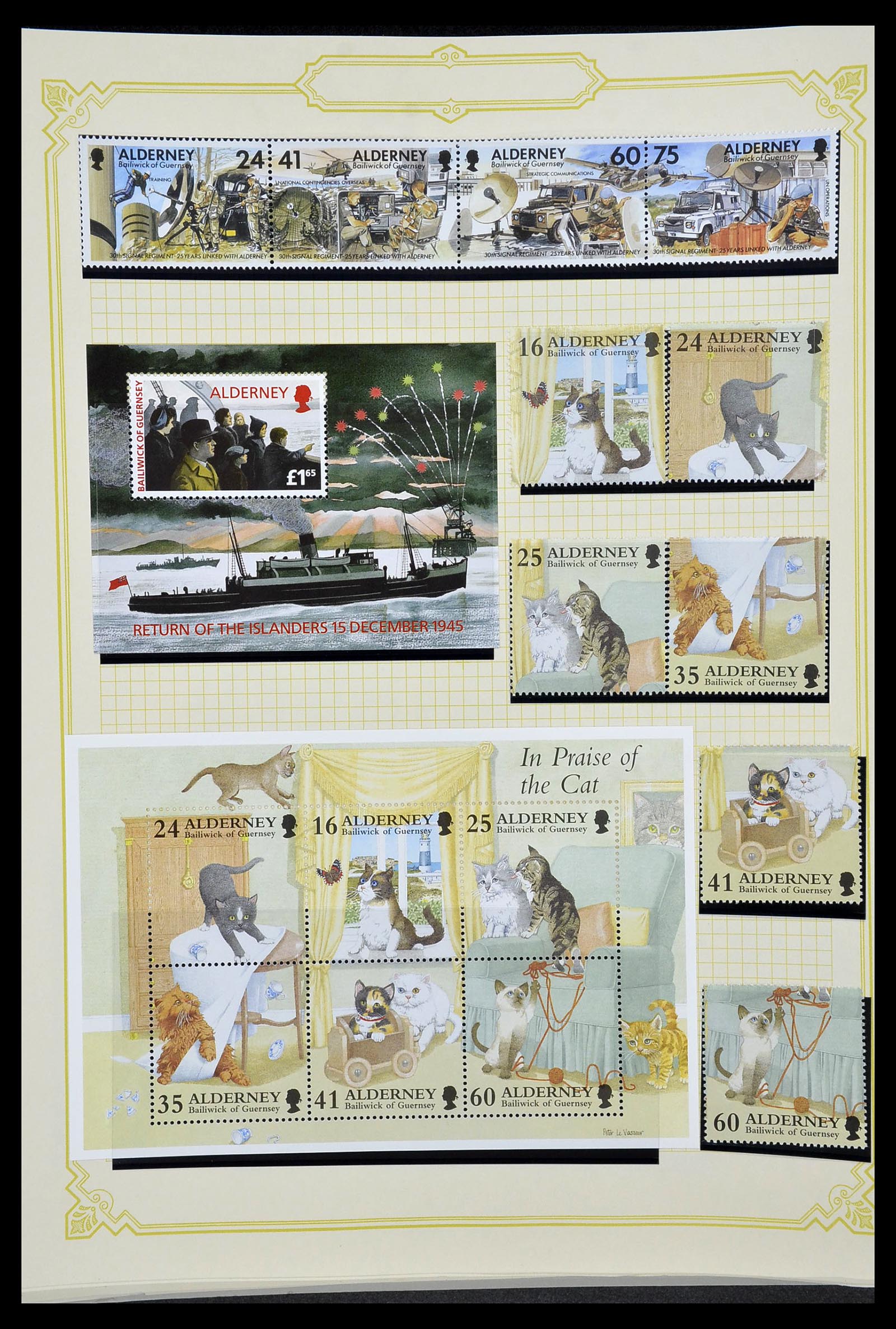 34392 258 - Postzegelverzameling 34392 Kanaaleilanden 1940-2007.