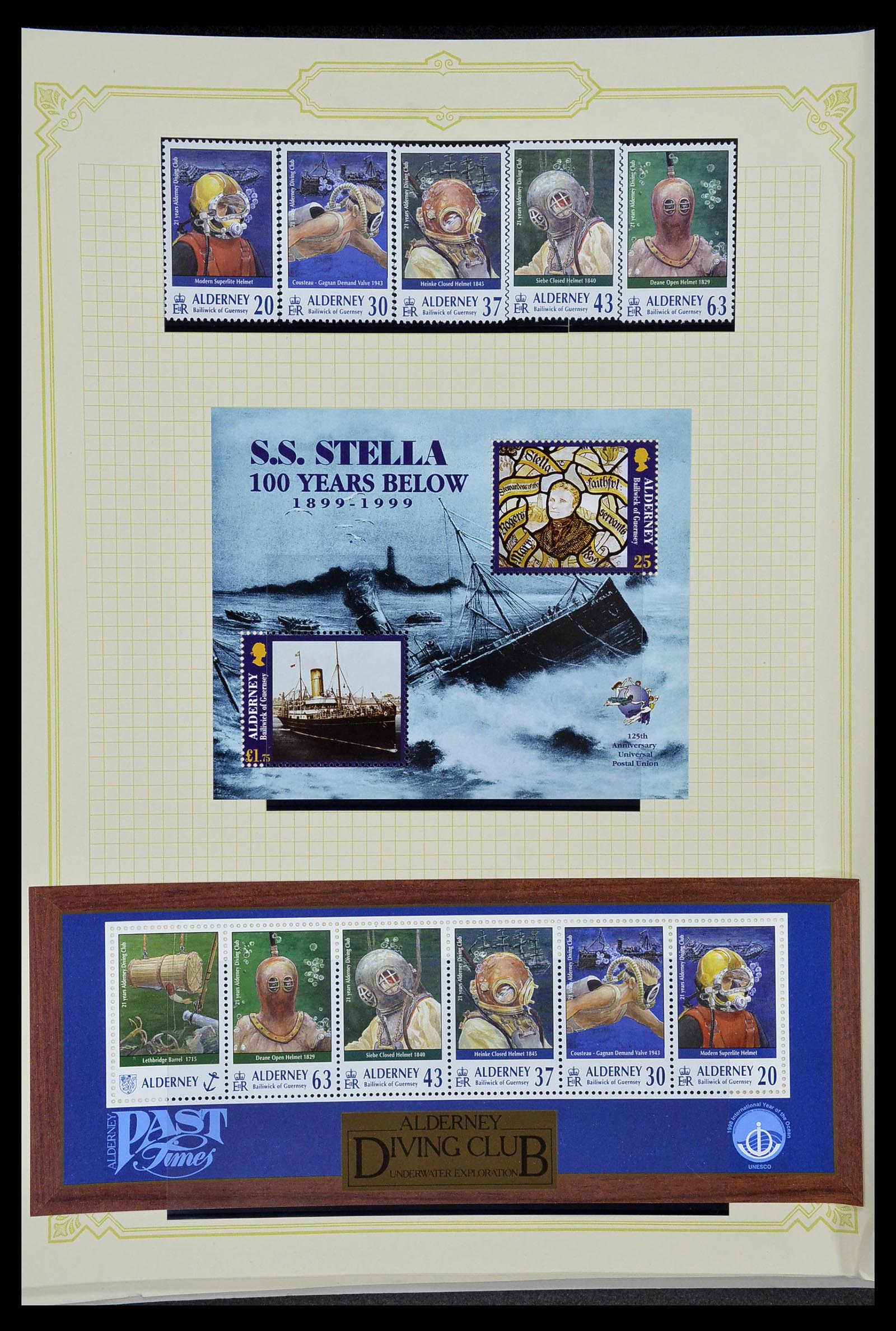 34392 260 - Postzegelverzameling 34392 Kanaaleilanden 1940-2007.