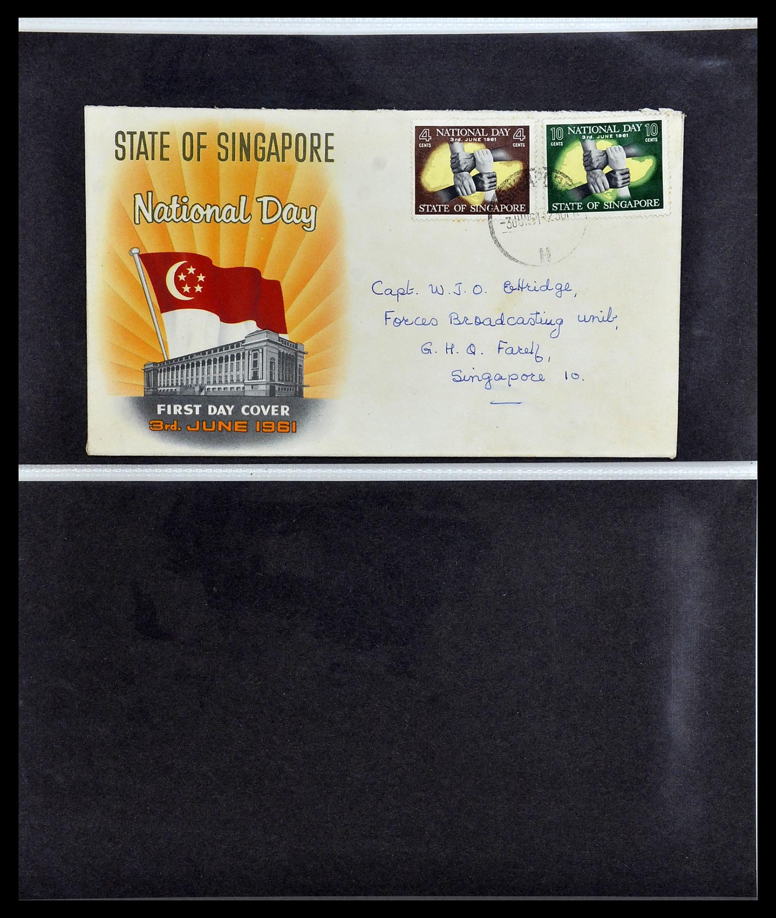 34394 004 - Postzegelverzameling 34394 Singapore FDC's 1948-2015!
