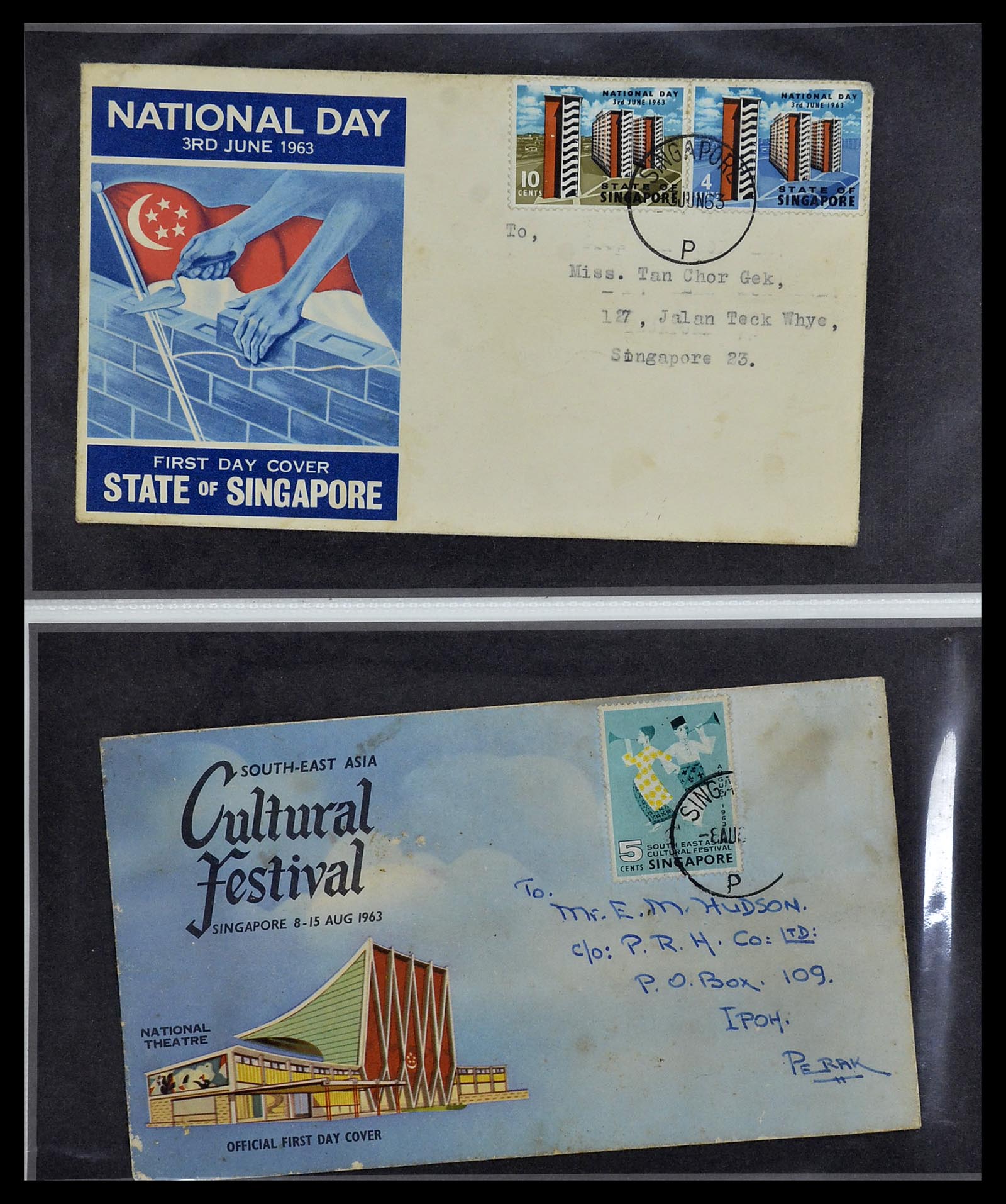 34394 006 - Postzegelverzameling 34394 Singapore FDC's 1948-2015!