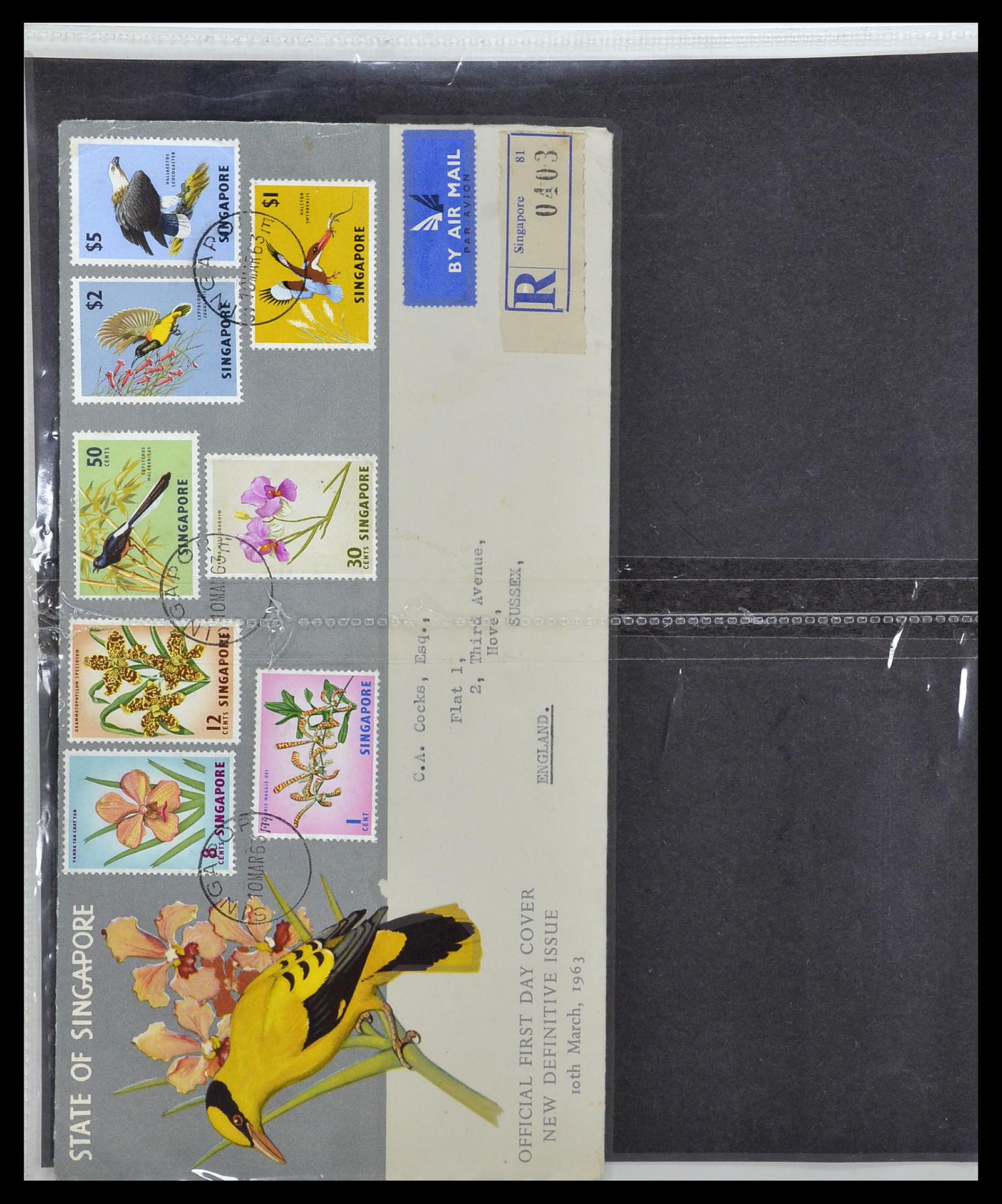 34394 010 - Postzegelverzameling 34394 Singapore FDC's 1948-2015!