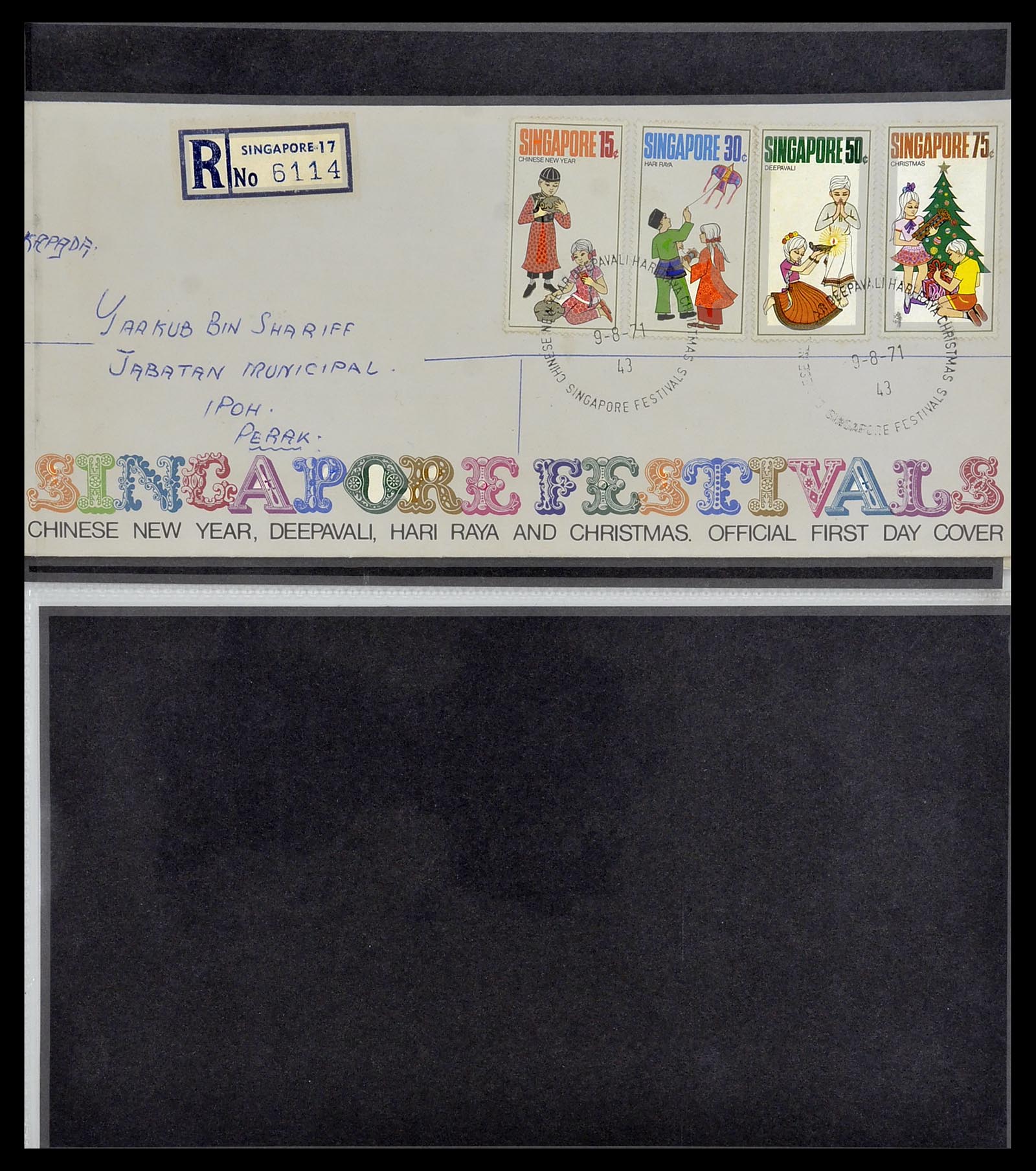 34394 026 - Postzegelverzameling 34394 Singapore FDC's 1948-2015!