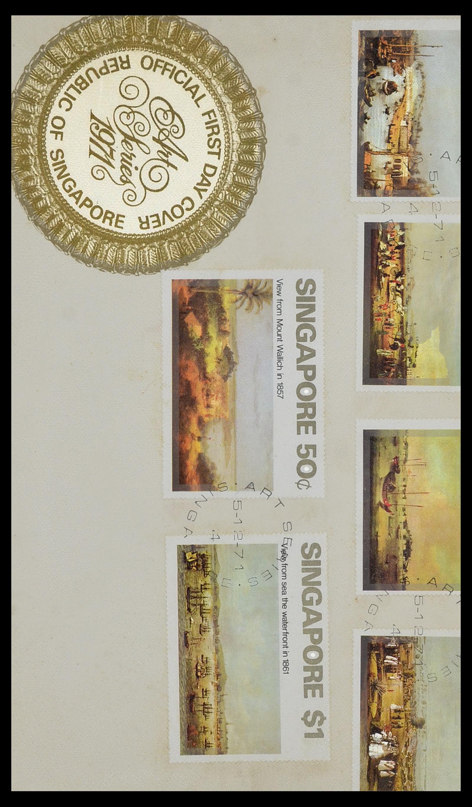 34394 028 - Postzegelverzameling 34394 Singapore FDC's 1948-2015!