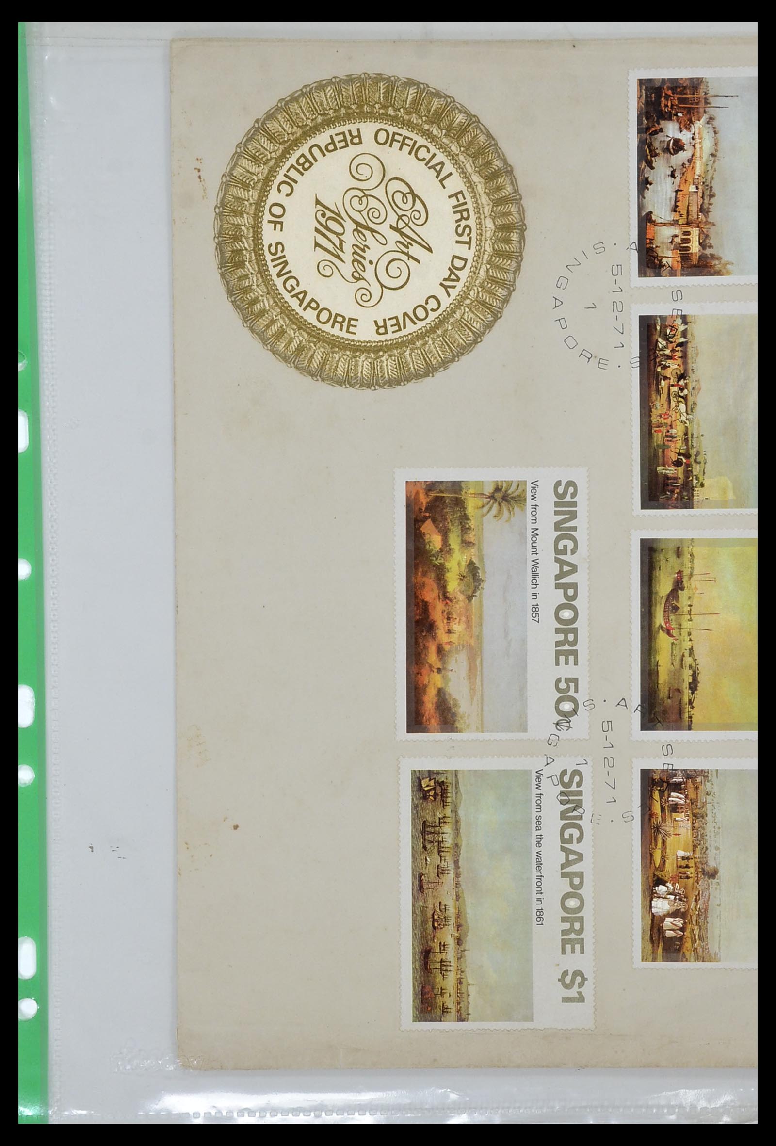 34394 030 - Postzegelverzameling 34394 Singapore FDC's 1948-2015!