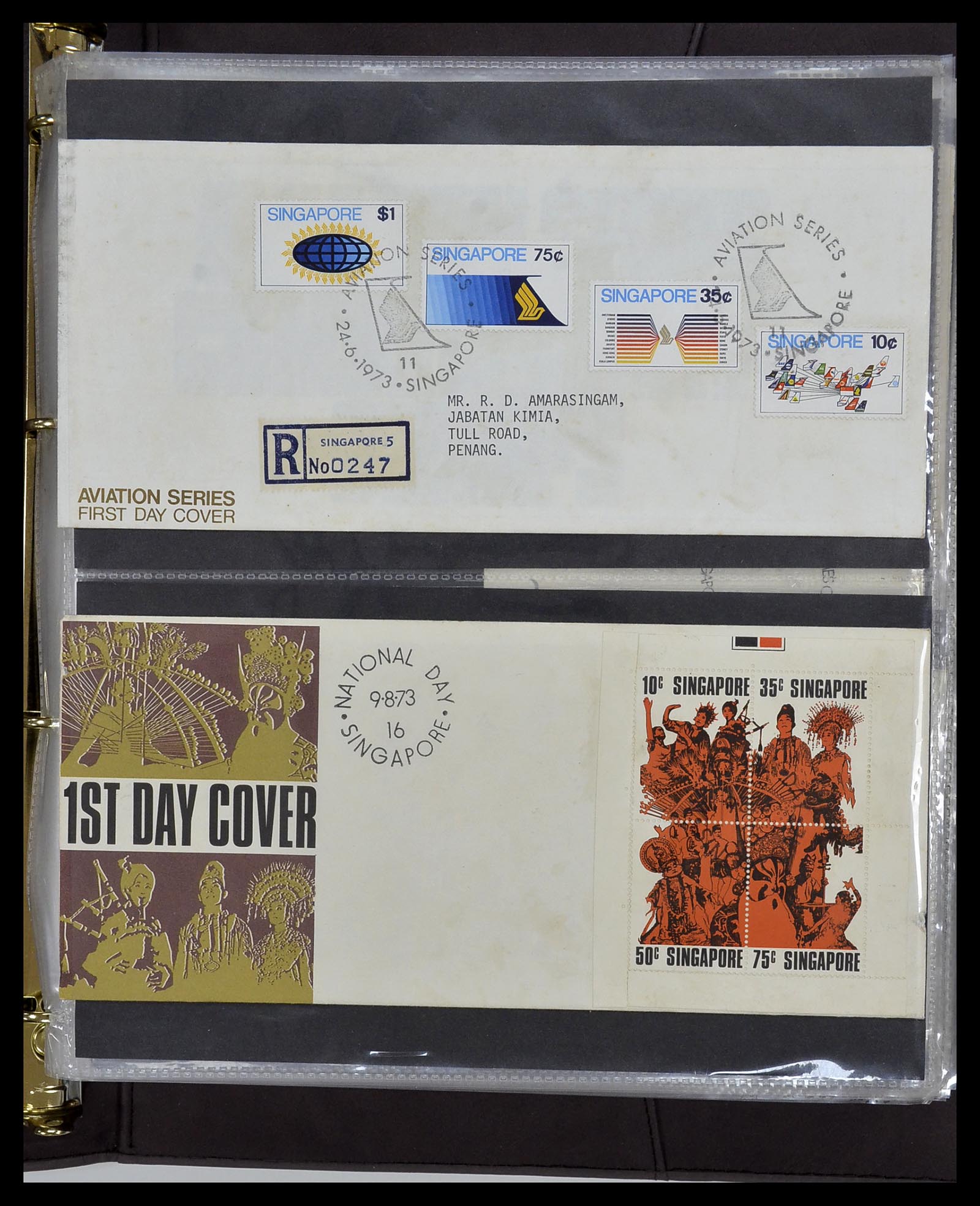 34394 036 - Postzegelverzameling 34394 Singapore FDC's 1948-2015!