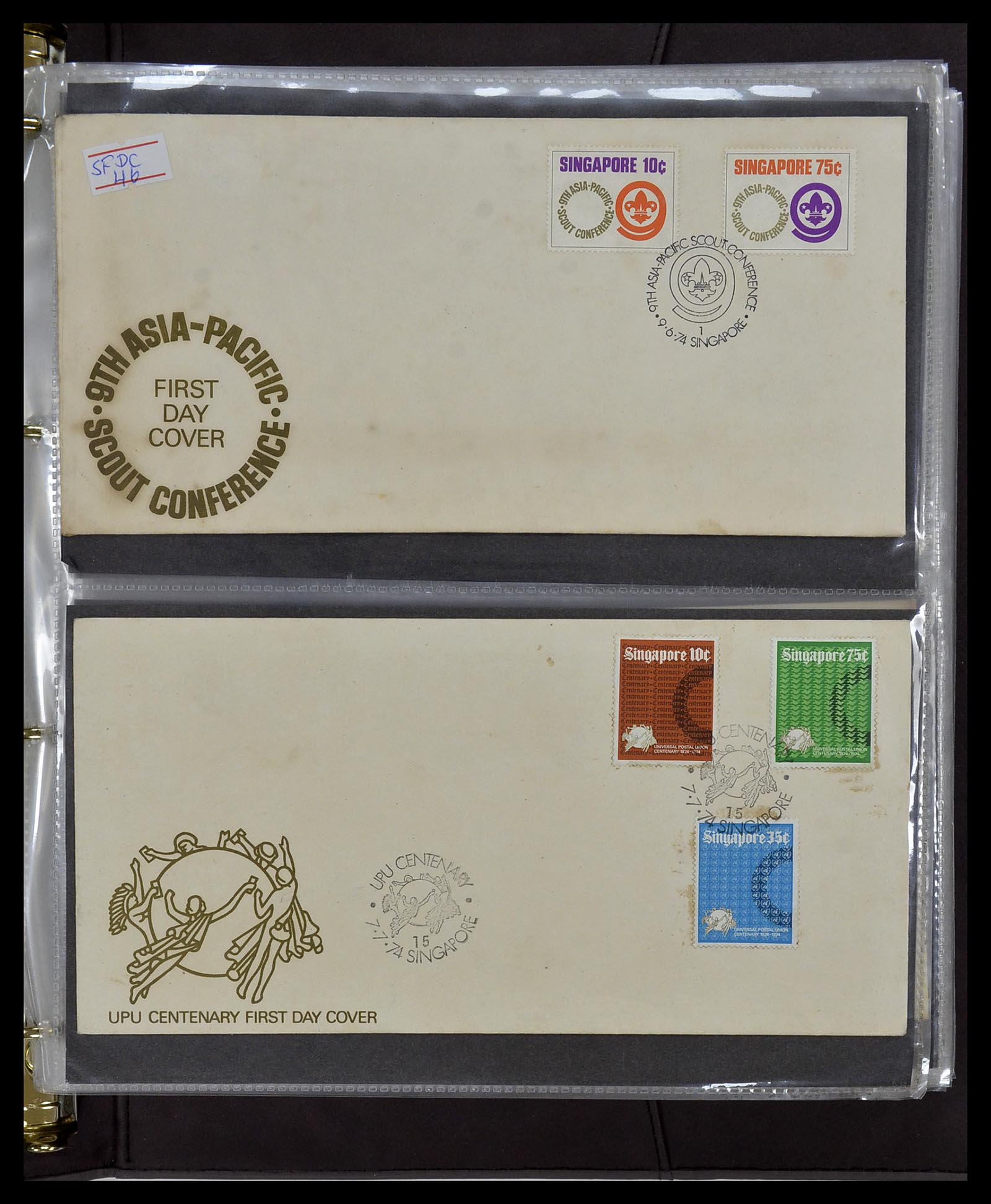 34394 042 - Postzegelverzameling 34394 Singapore FDC's 1948-2015!