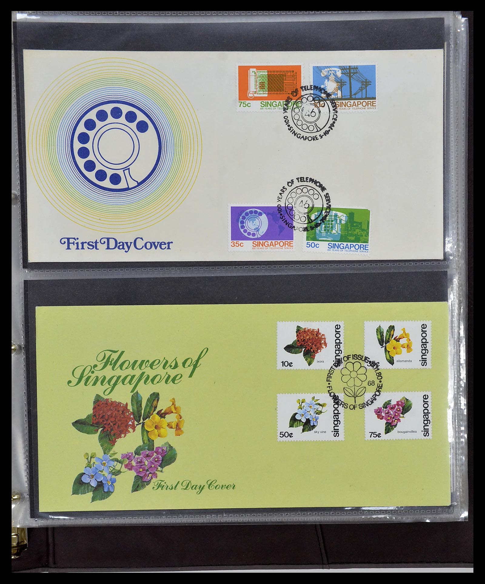 34394 050 - Postzegelverzameling 34394 Singapore FDC's 1948-2015!