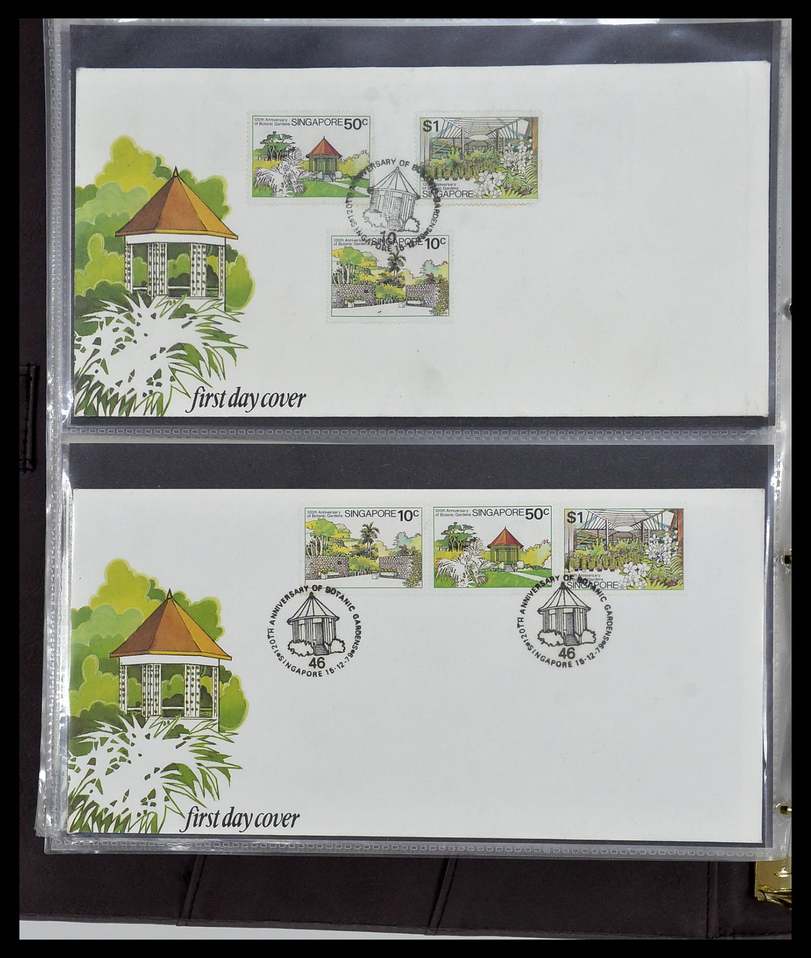 34394 051 - Postzegelverzameling 34394 Singapore FDC's 1948-2015!