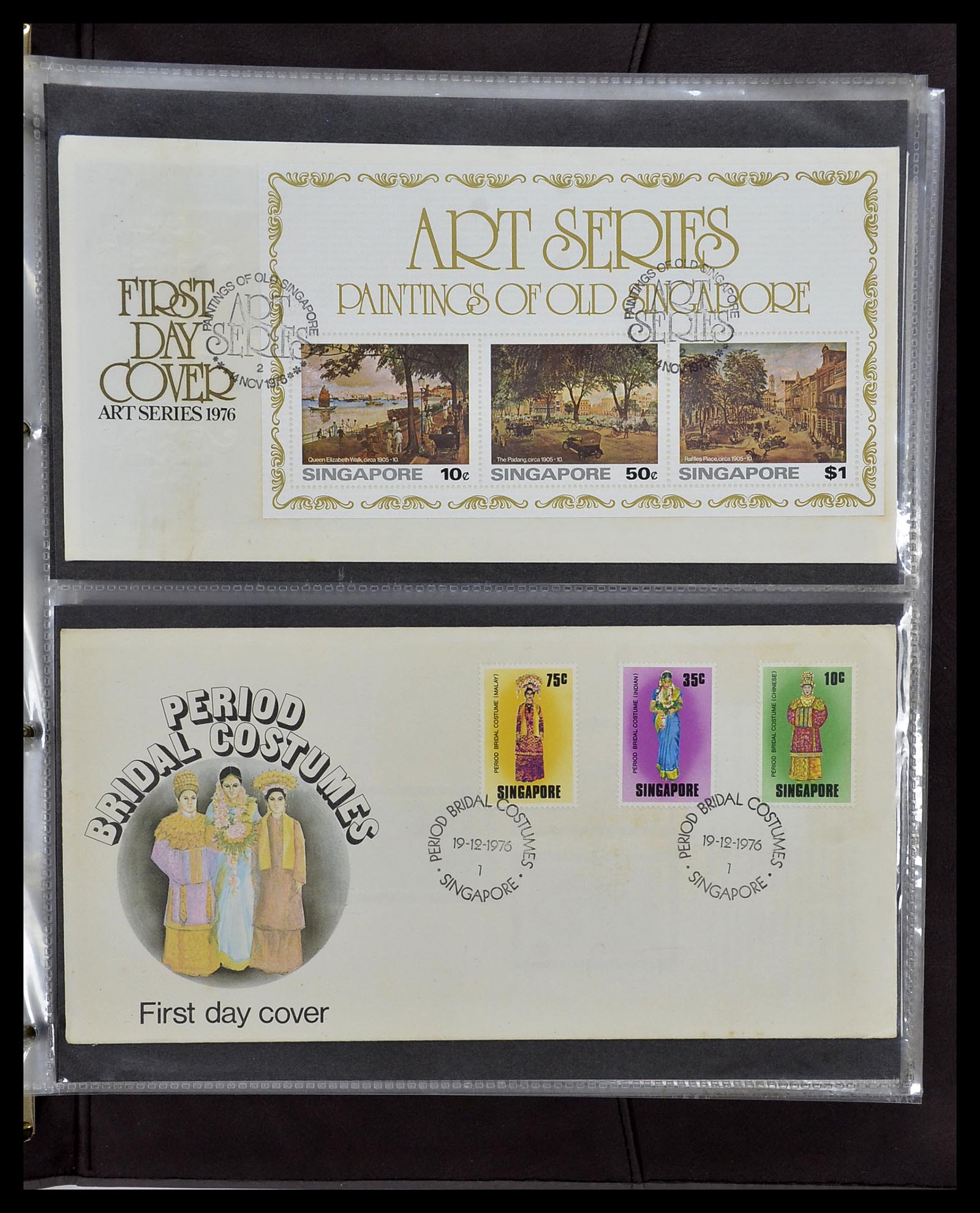 34394 054 - Postzegelverzameling 34394 Singapore FDC's 1948-2015!