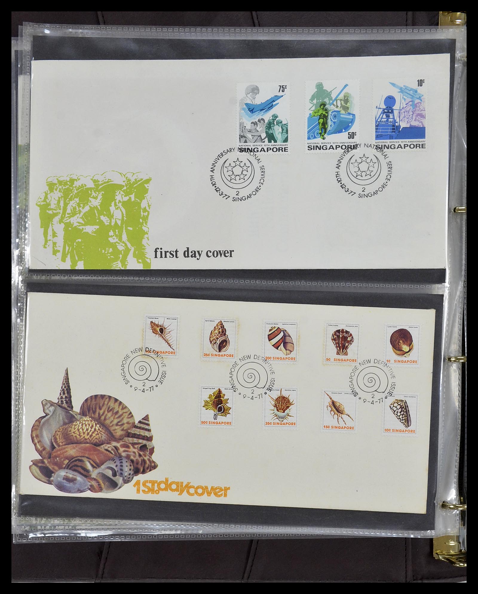 34394 055 - Postzegelverzameling 34394 Singapore FDC's 1948-2015!