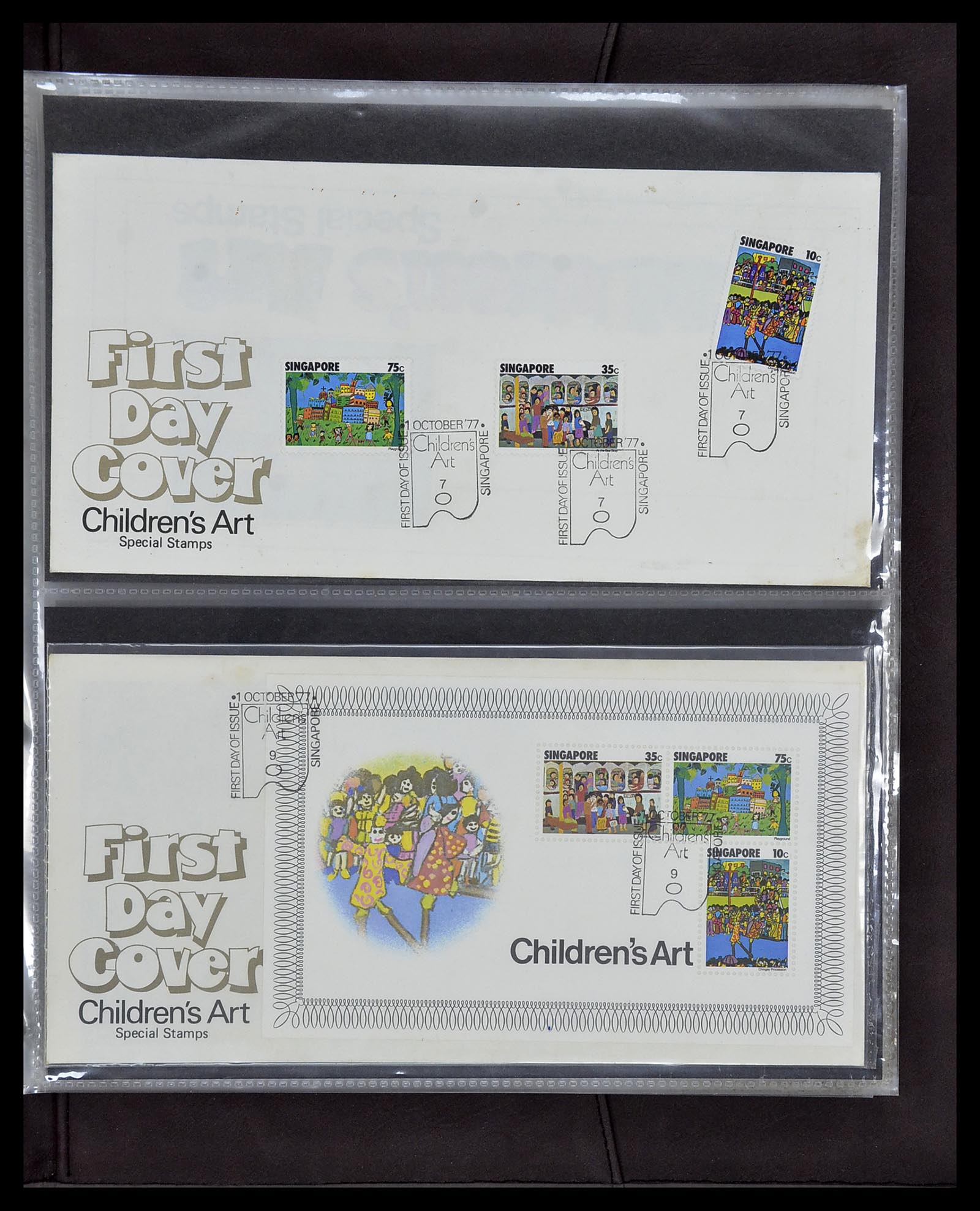 34394 060 - Postzegelverzameling 34394 Singapore FDC's 1948-2015!