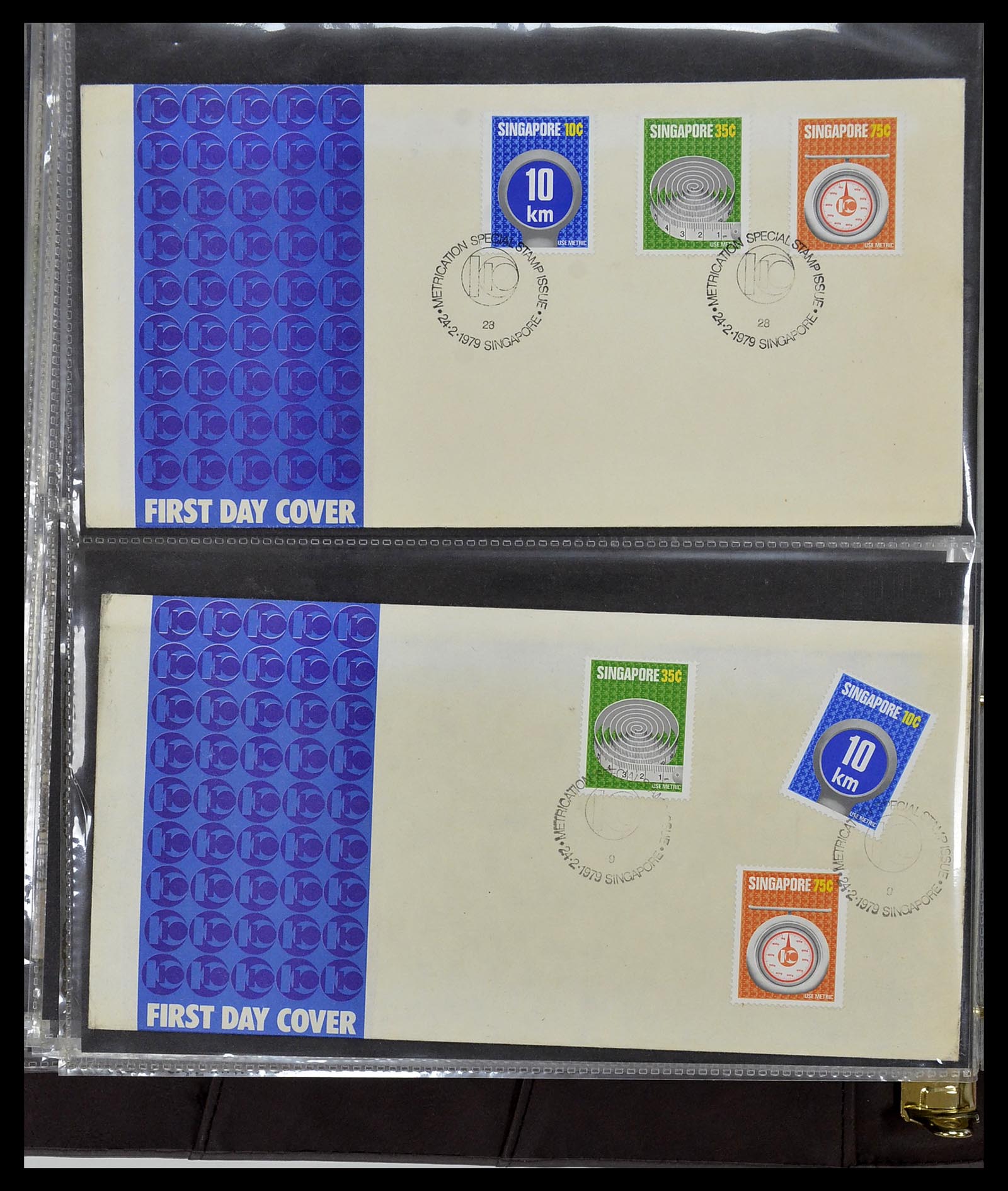 34394 066 - Postzegelverzameling 34394 Singapore FDC's 1948-2015!