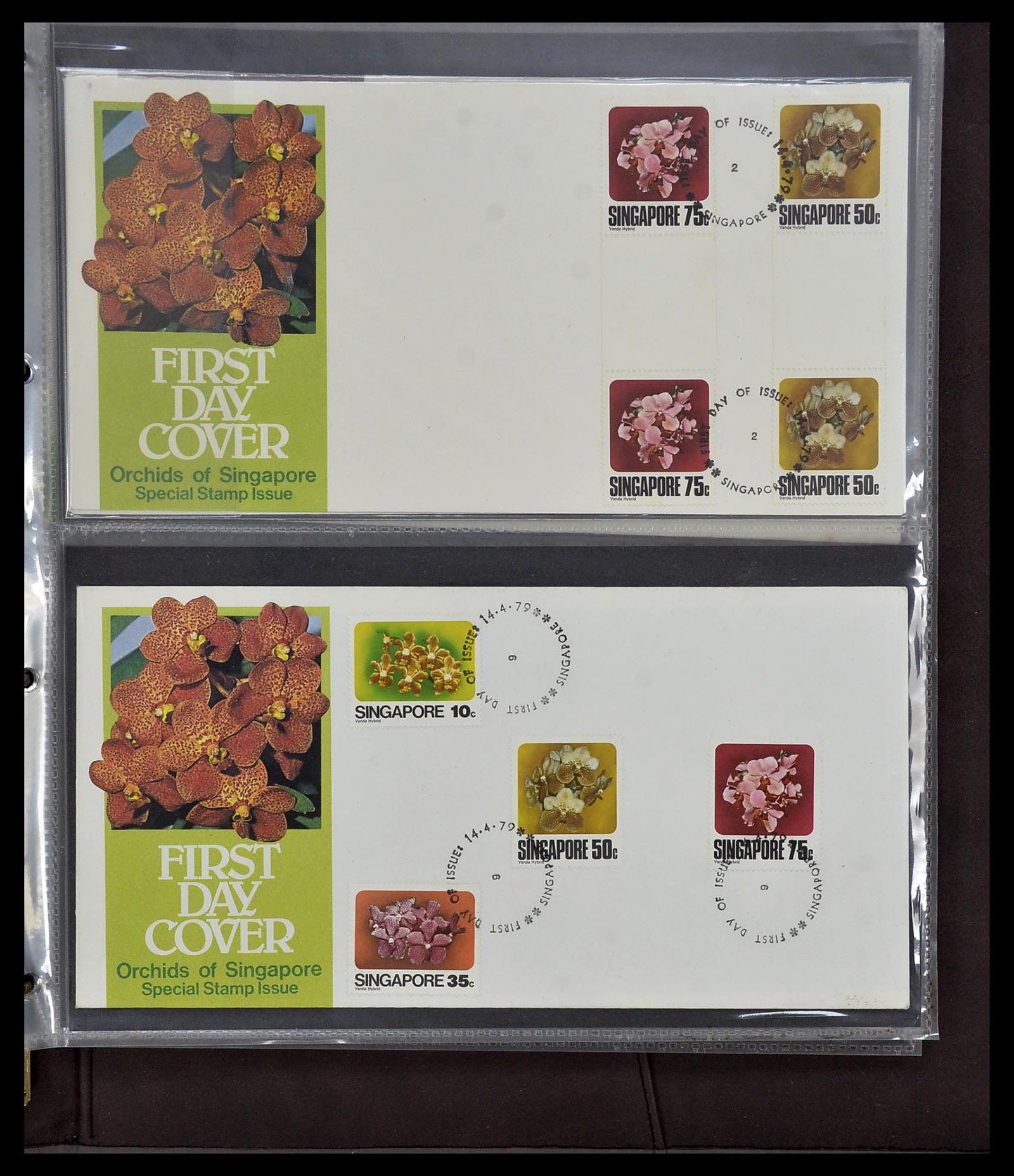 34394 067 - Postzegelverzameling 34394 Singapore FDC's 1948-2015!