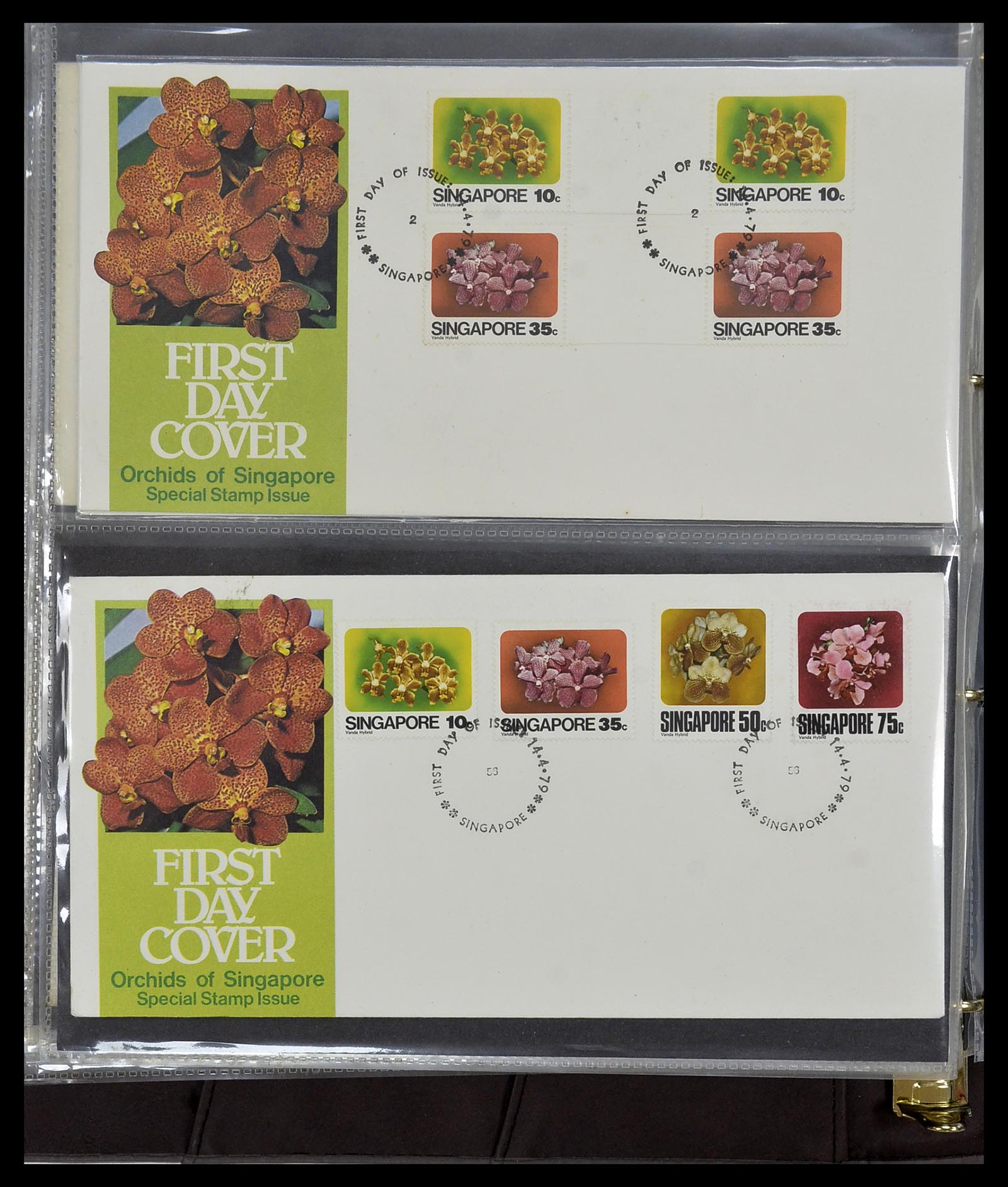 34394 068 - Postzegelverzameling 34394 Singapore FDC's 1948-2015!