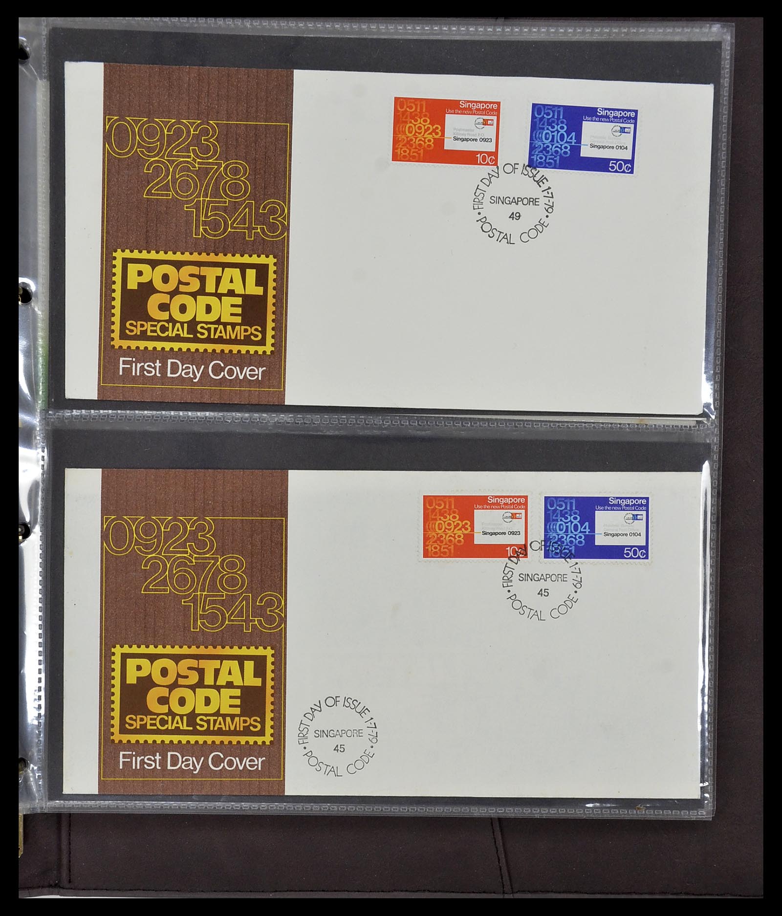 34394 069 - Postzegelverzameling 34394 Singapore FDC's 1948-2015!