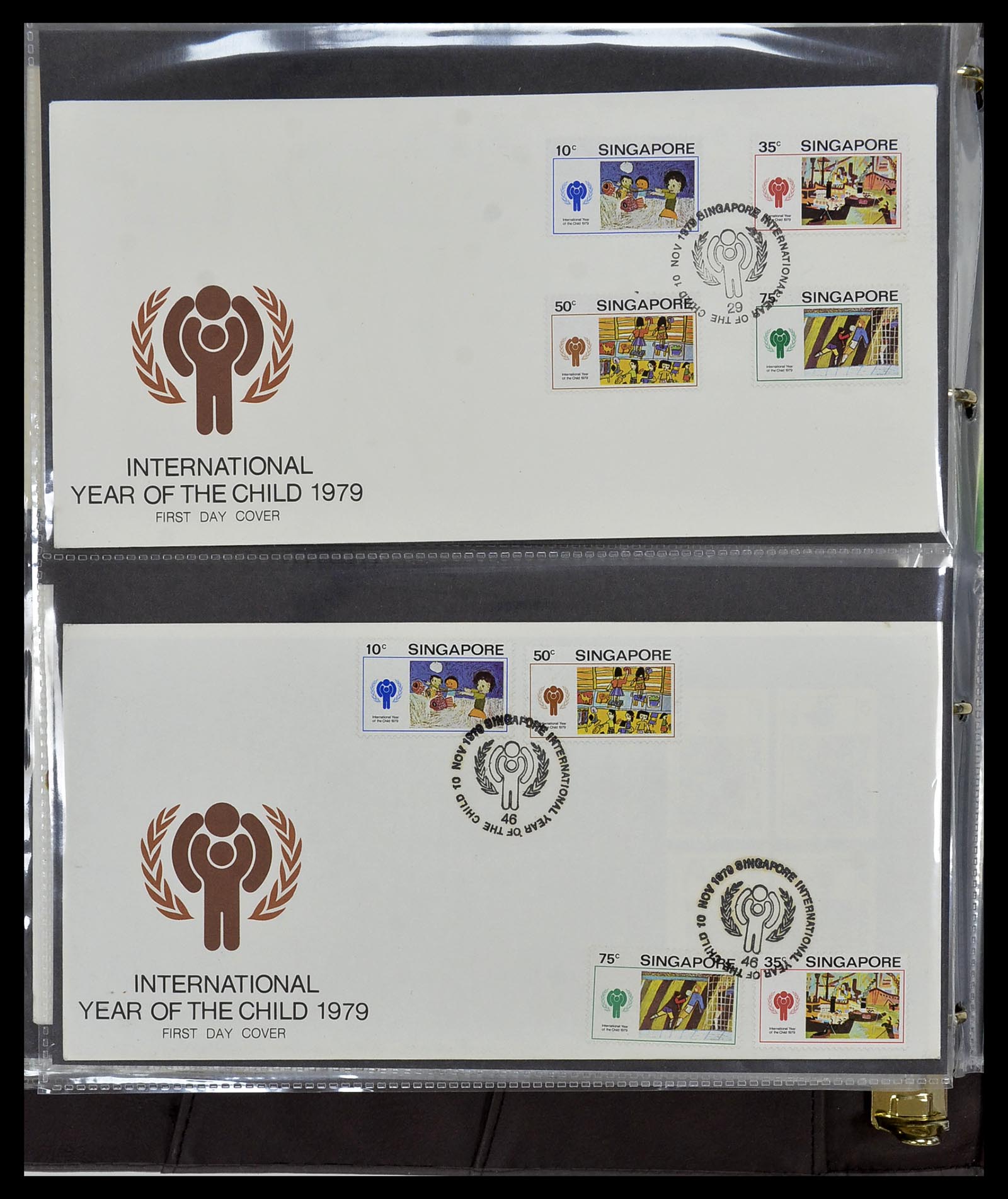 34394 070 - Postzegelverzameling 34394 Singapore FDC's 1948-2015!