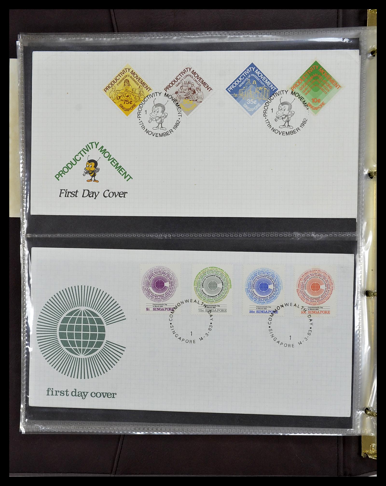 34394 085 - Postzegelverzameling 34394 Singapore FDC's 1948-2015!