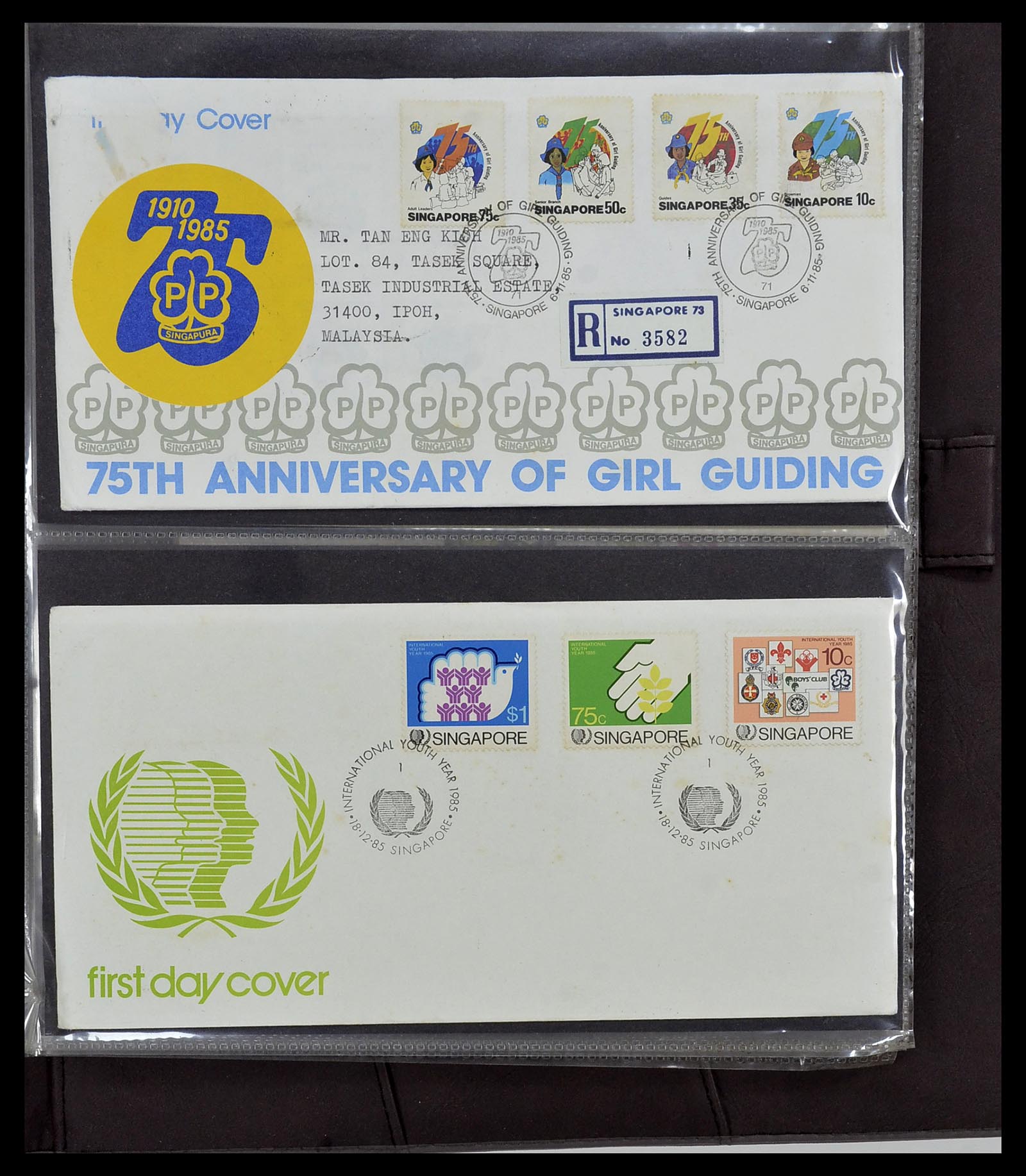 34394 100 - Postzegelverzameling 34394 Singapore FDC's 1948-2015!