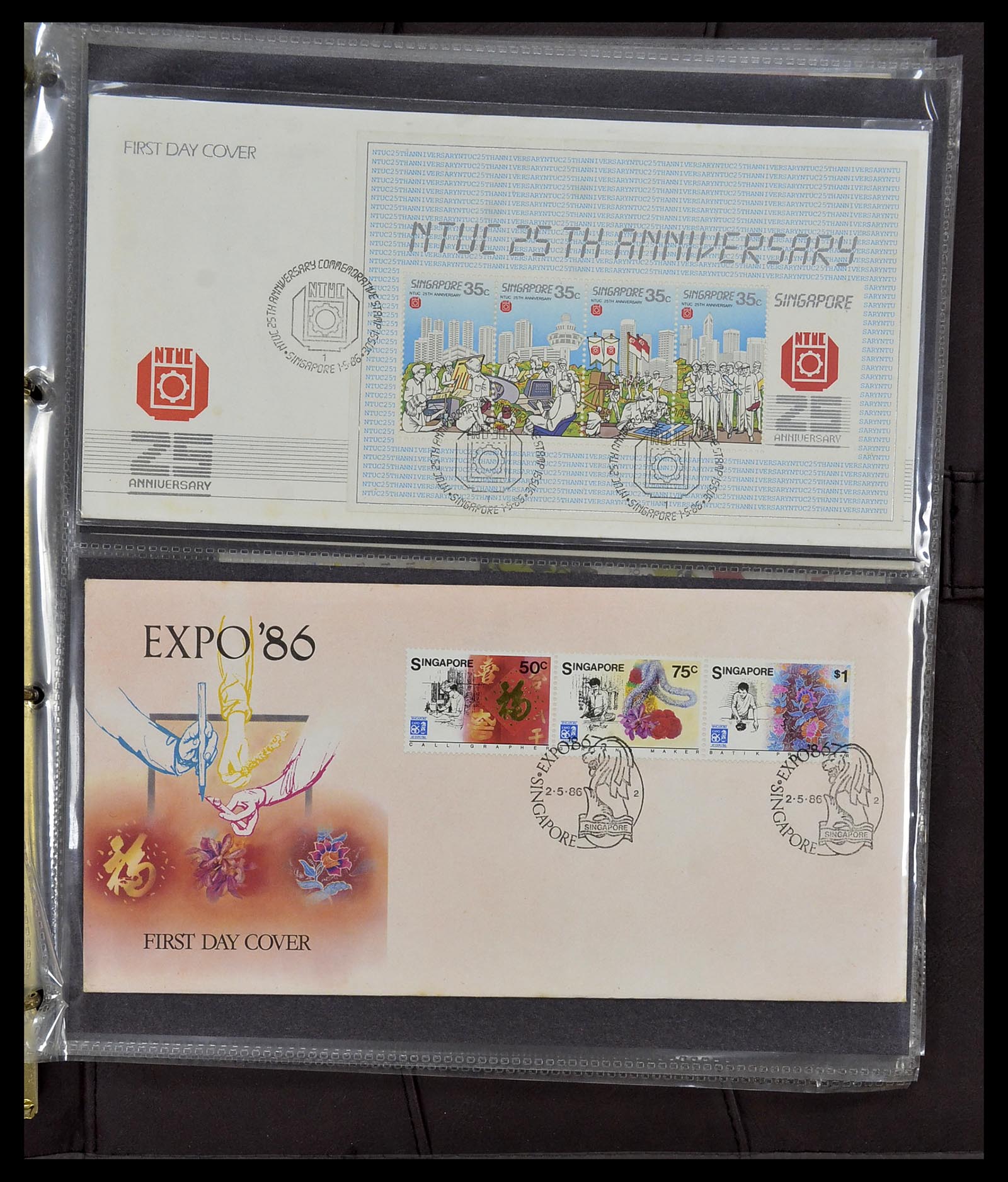 34394 102 - Stamp collection 34394 Singapore FDC's 1948-2015!