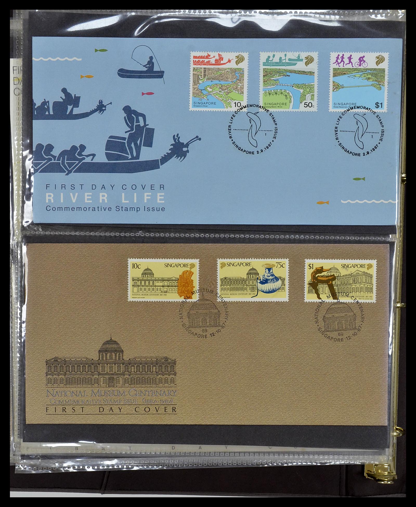 34394 108 - Stamp collection 34394 Singapore FDC's 1948-2015!