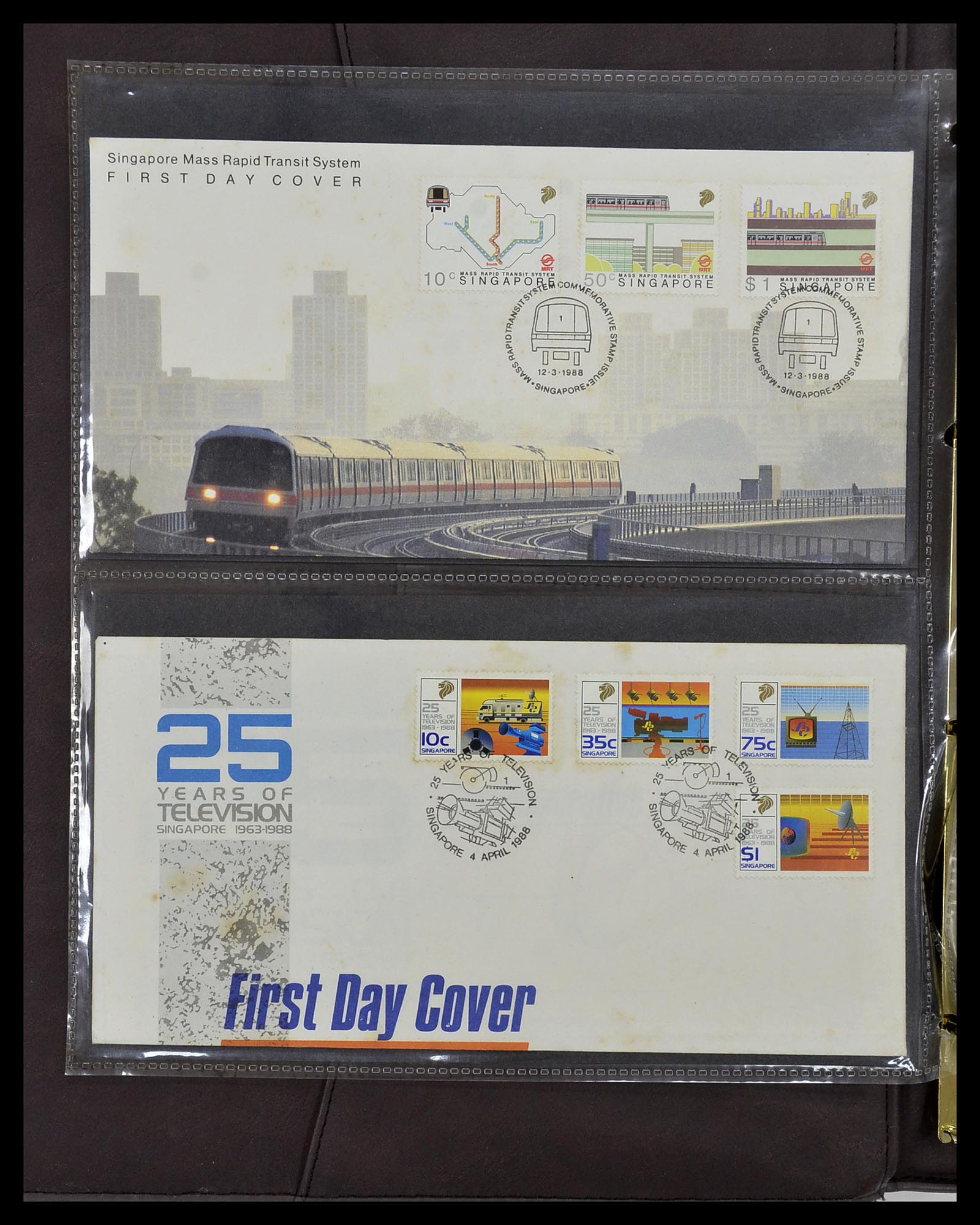 34394 110 - Stamp collection 34394 Singapore FDC's 1948-2015!