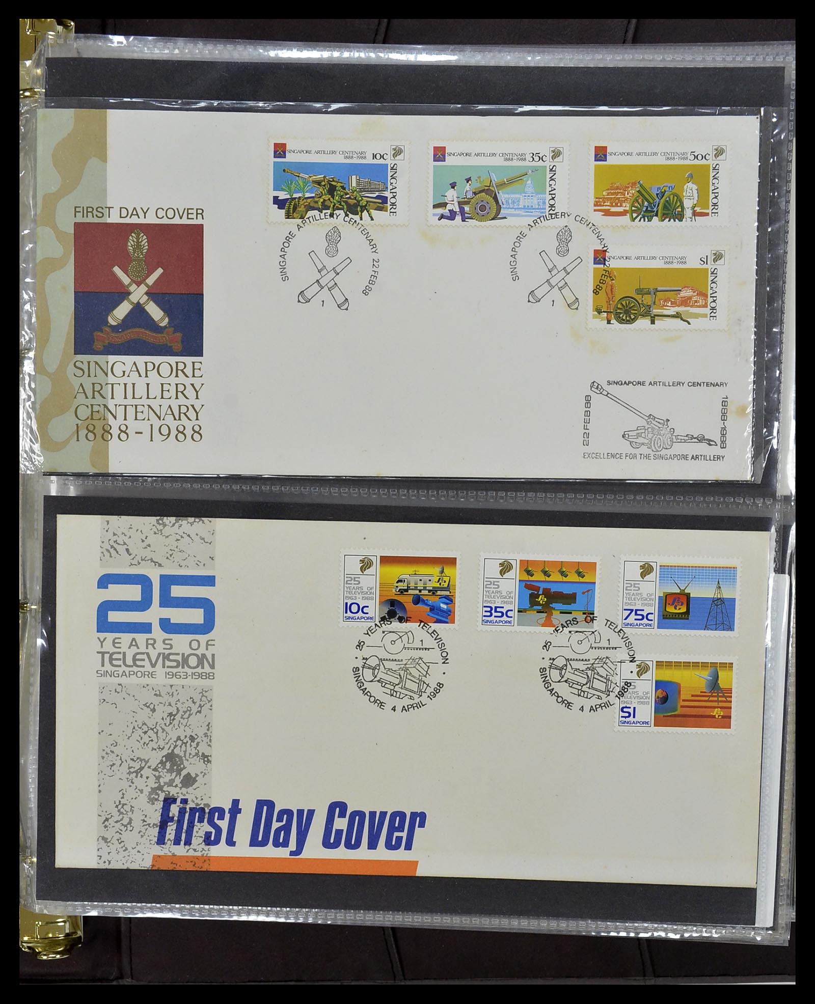 34394 111 - Stamp collection 34394 Singapore FDC's 1948-2015!