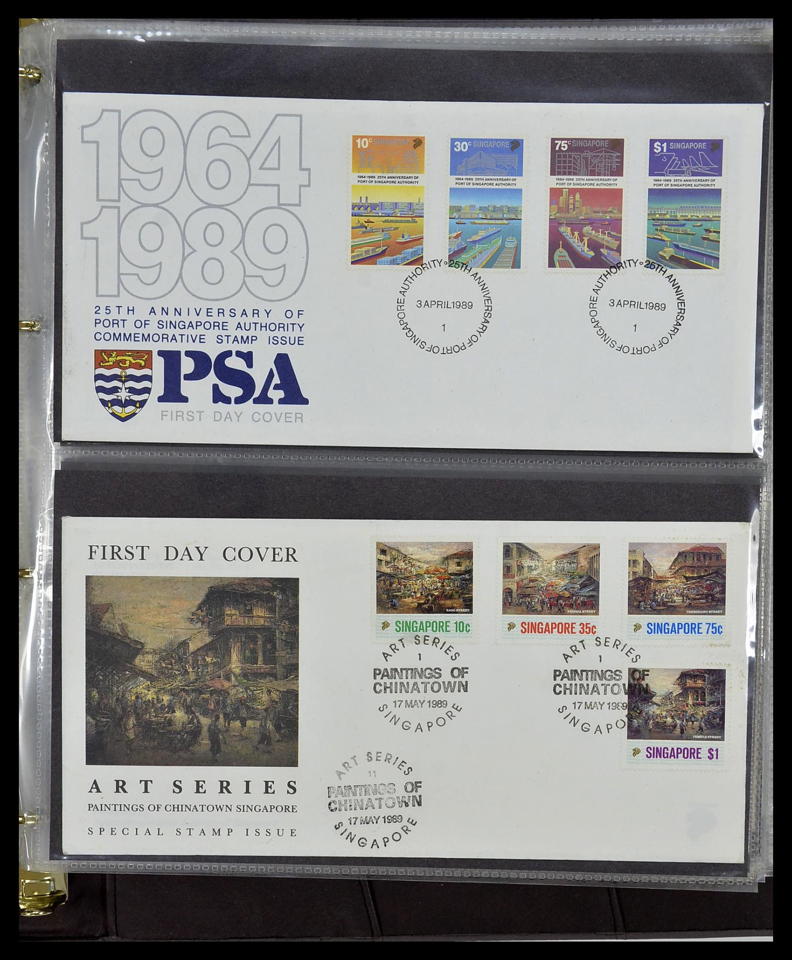34394 114 - Stamp collection 34394 Singapore FDC's 1948-2015!