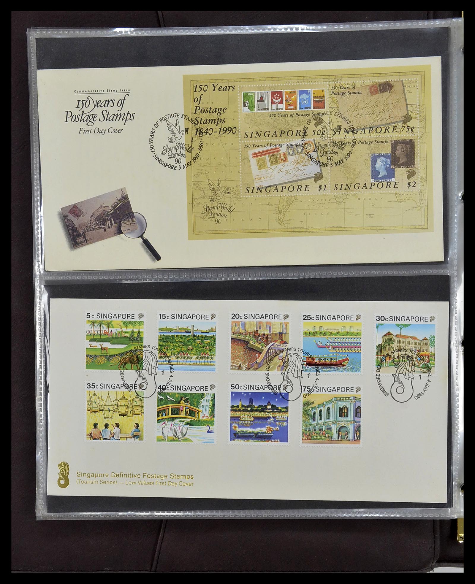 34394 120 - Stamp collection 34394 Singapore FDC's 1948-2015!