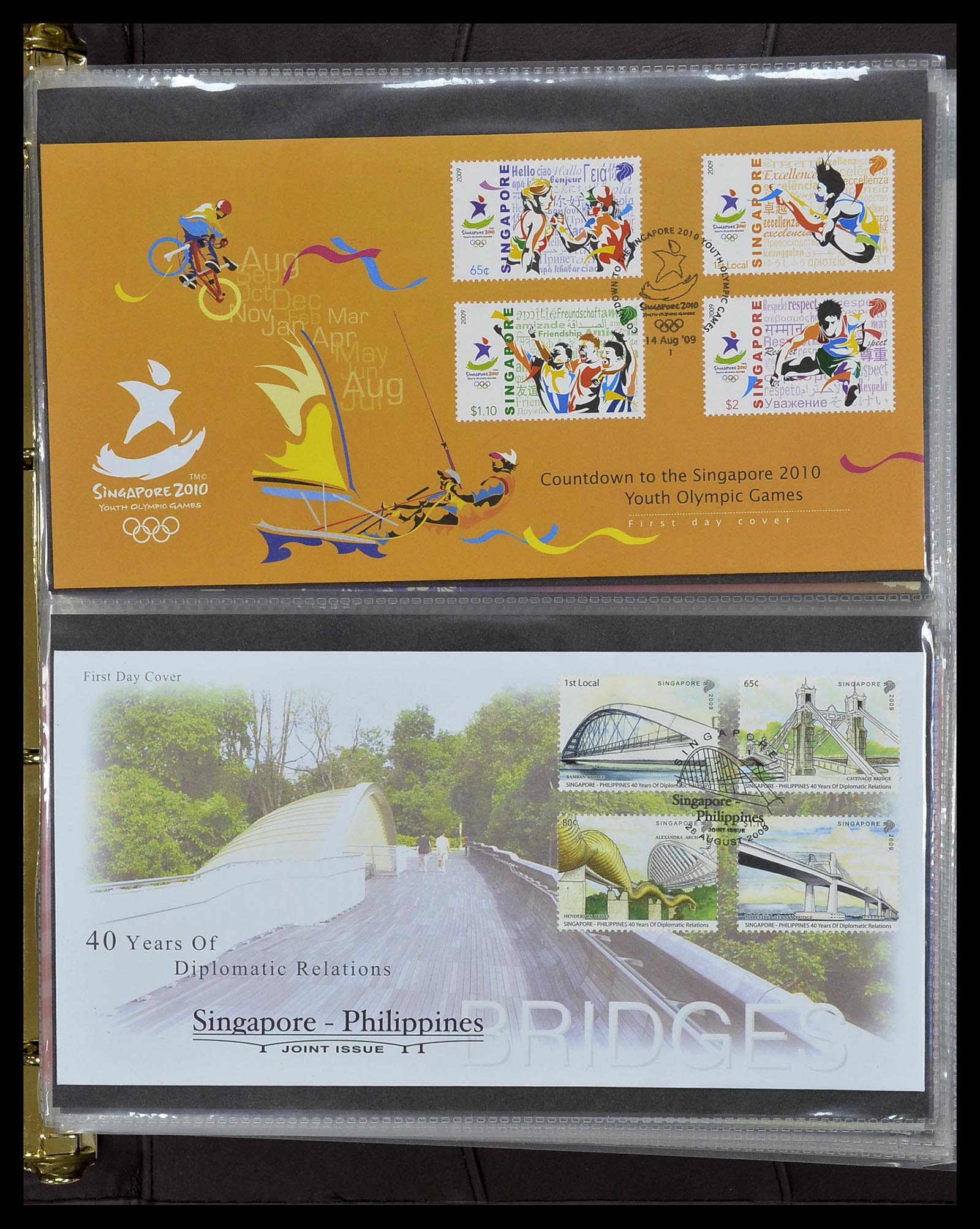 34394 361 - Stamp collection 34394 Singapore FDC's 1948-2015!