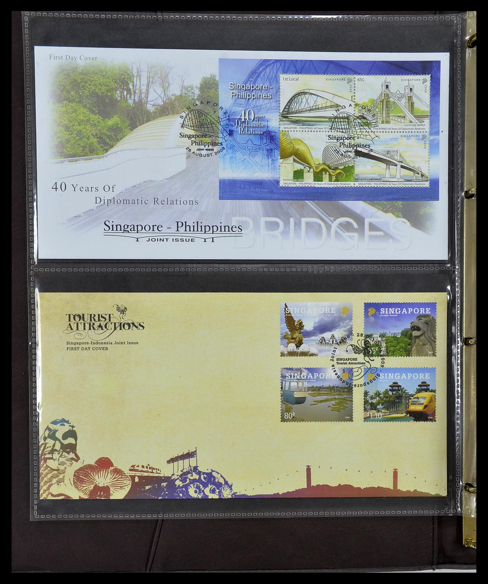 34394 362 - Stamp collection 34394 Singapore FDC's 1948-2015!