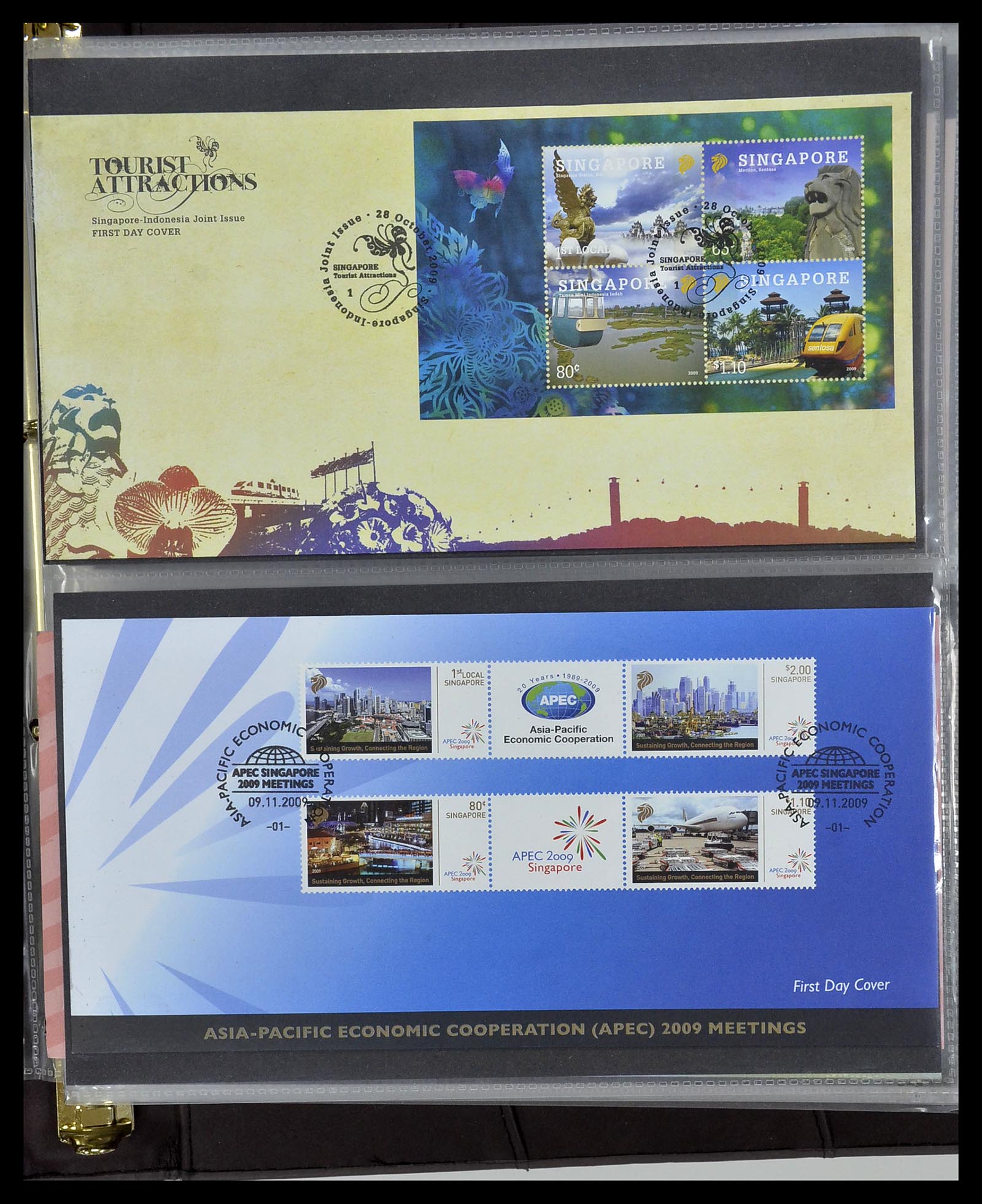 34394 363 - Stamp collection 34394 Singapore FDC's 1948-2015!