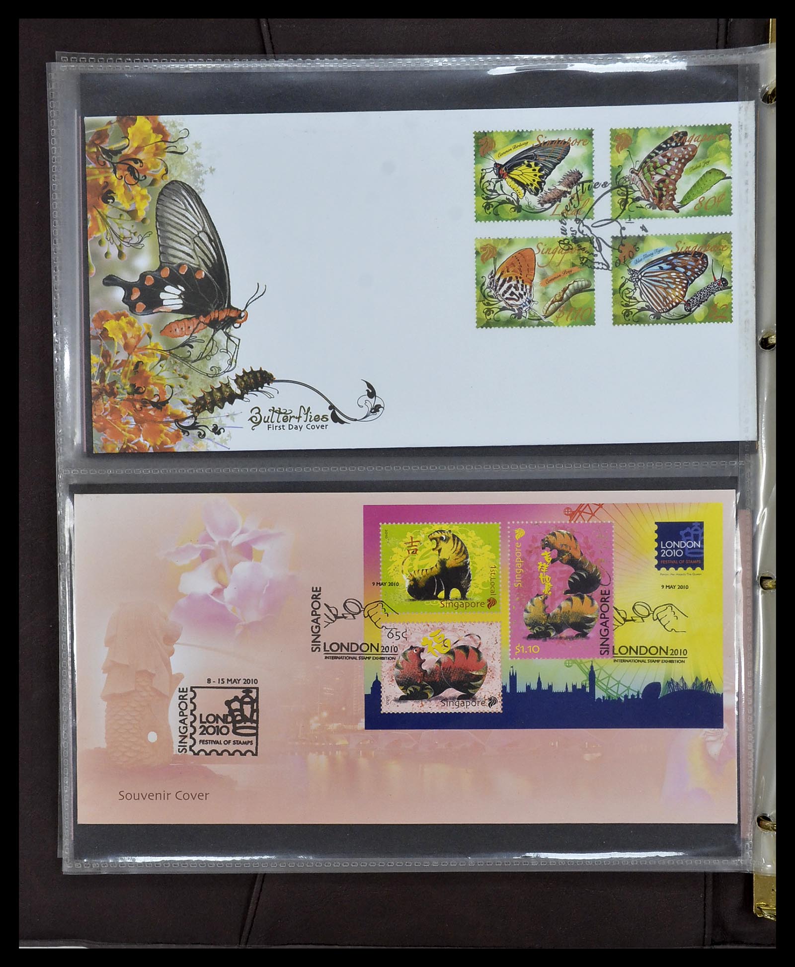 34394 366 - Stamp collection 34394 Singapore FDC's 1948-2015!