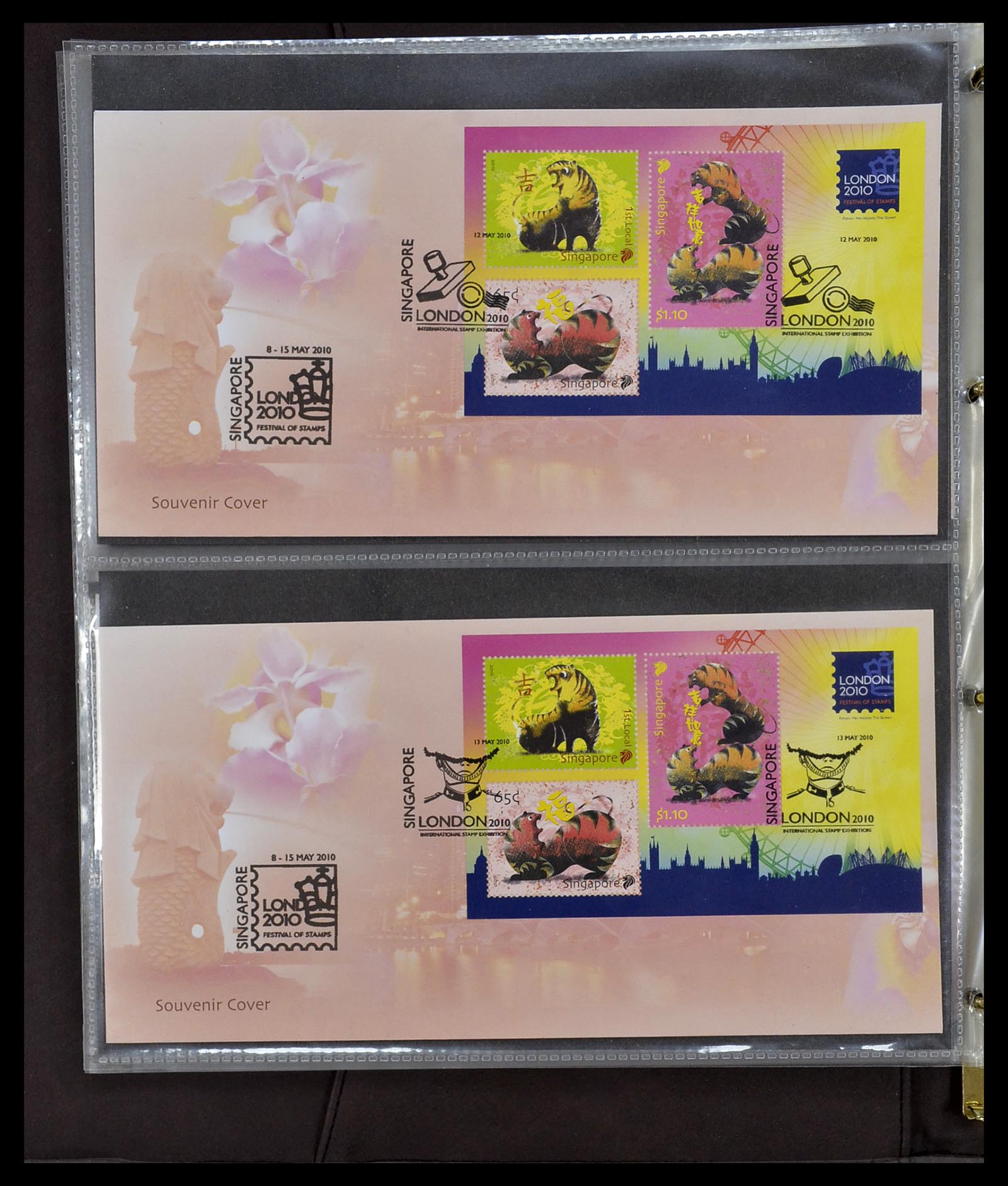 34394 368 - Stamp collection 34394 Singapore FDC's 1948-2015!