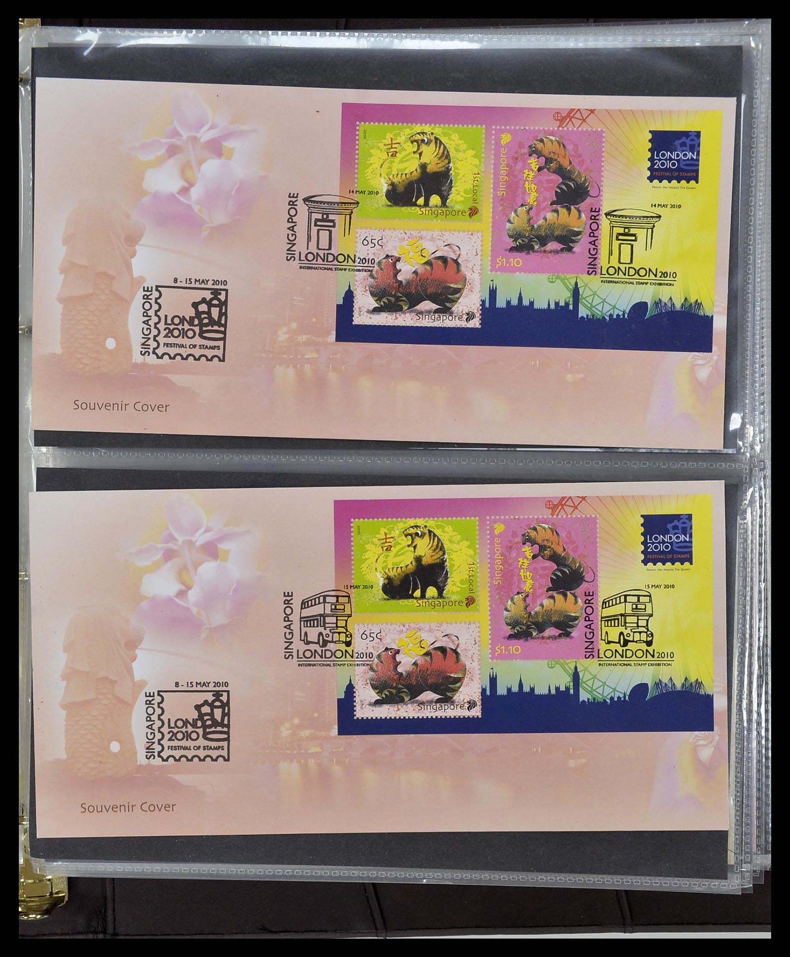 34394 369 - Stamp collection 34394 Singapore FDC's 1948-2015!