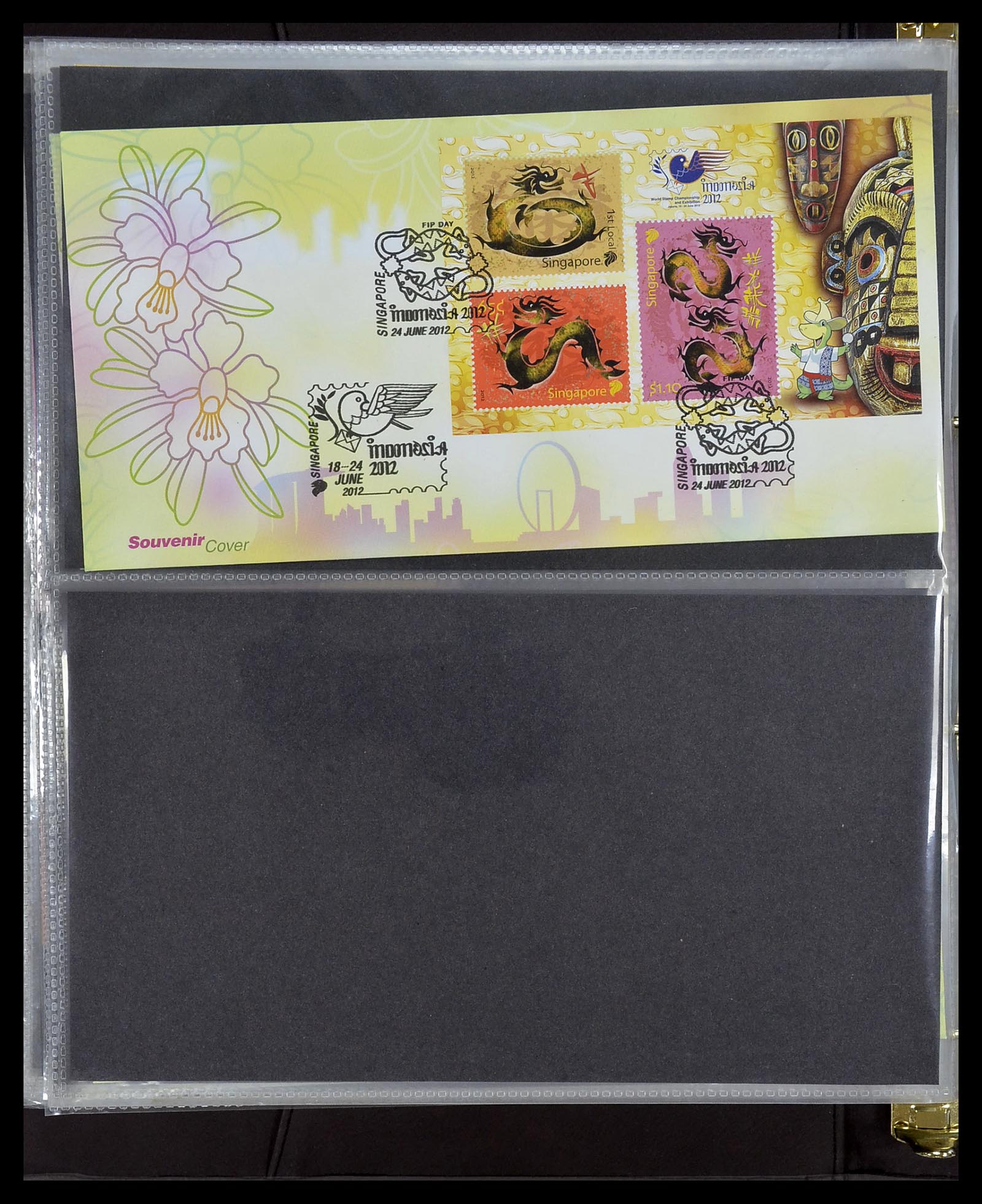 34394 404 - Postzegelverzameling 34394 Singapore FDC's 1948-2015!