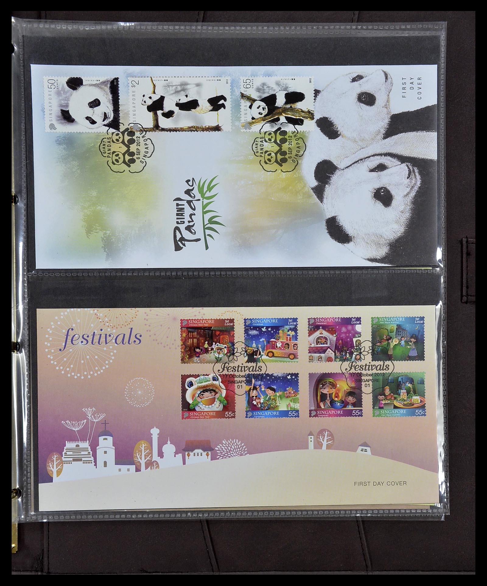 34394 407 - Postzegelverzameling 34394 Singapore FDC's 1948-2015!