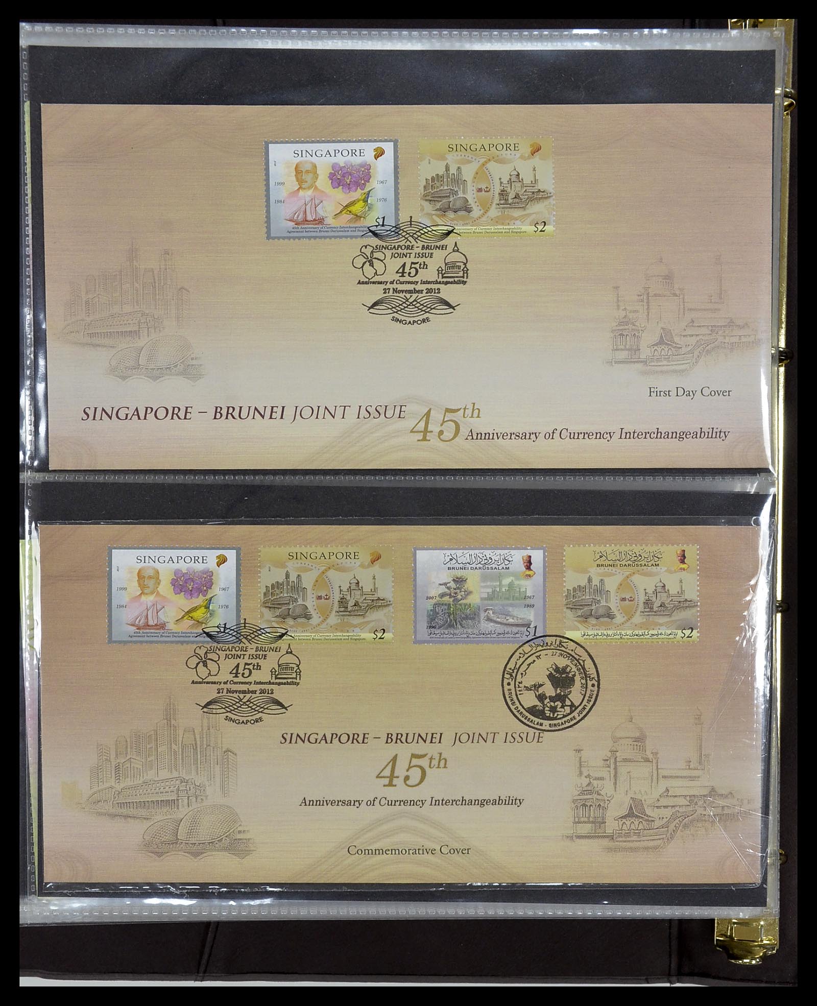 34394 410 - Postzegelverzameling 34394 Singapore FDC's 1948-2015!