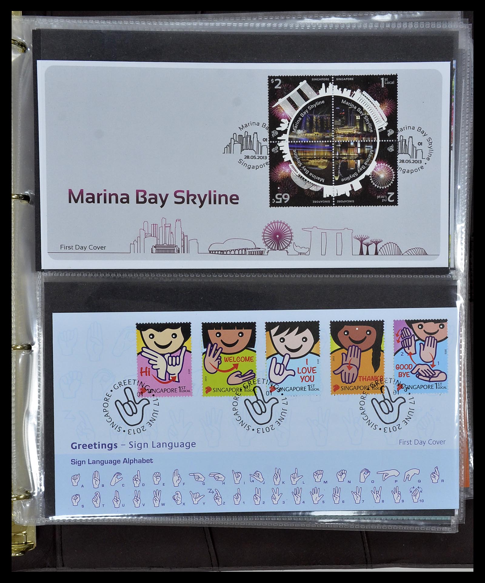 34394 413 - Postzegelverzameling 34394 Singapore FDC's 1948-2015!
