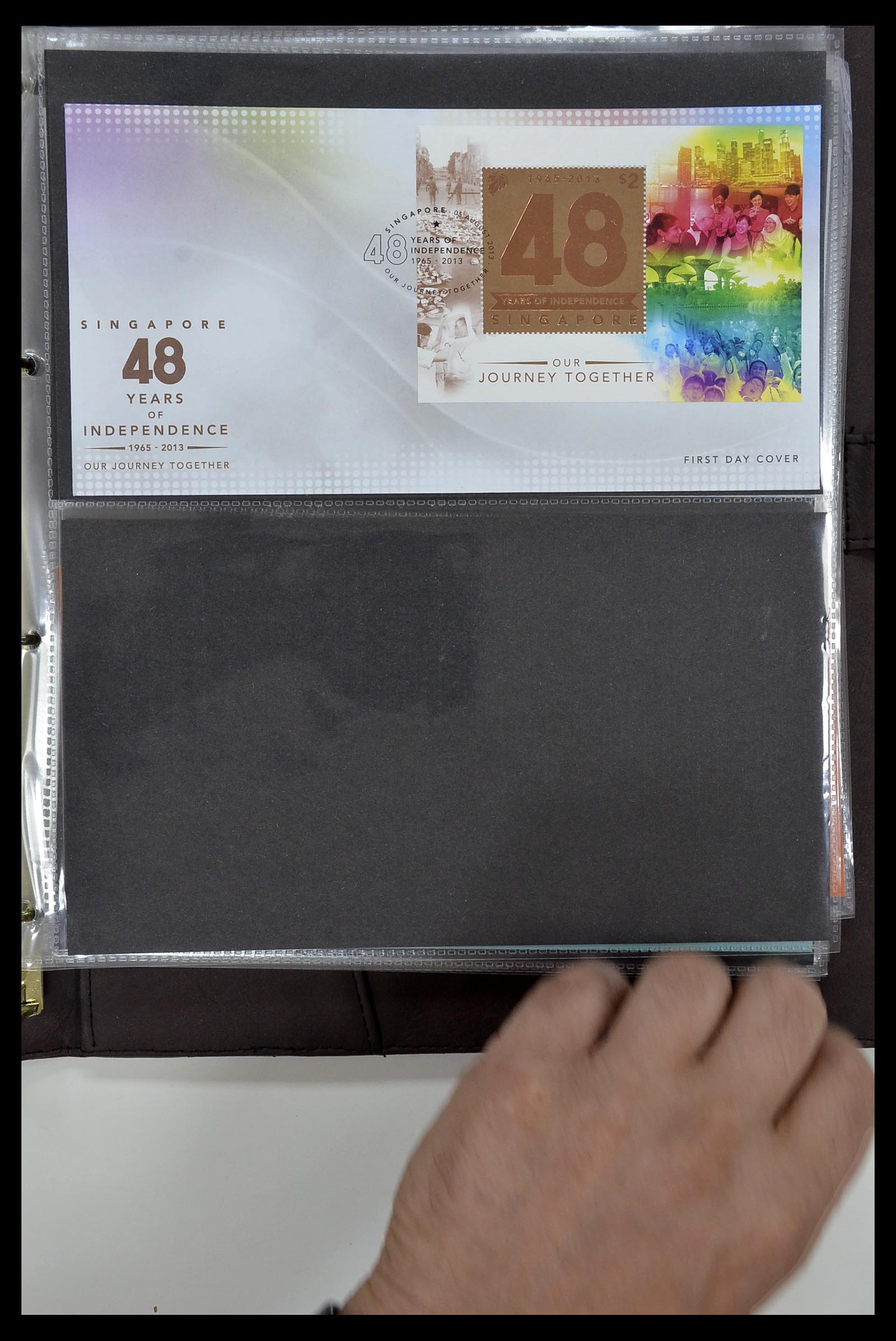 34394 415 - Postzegelverzameling 34394 Singapore FDC's 1948-2015!