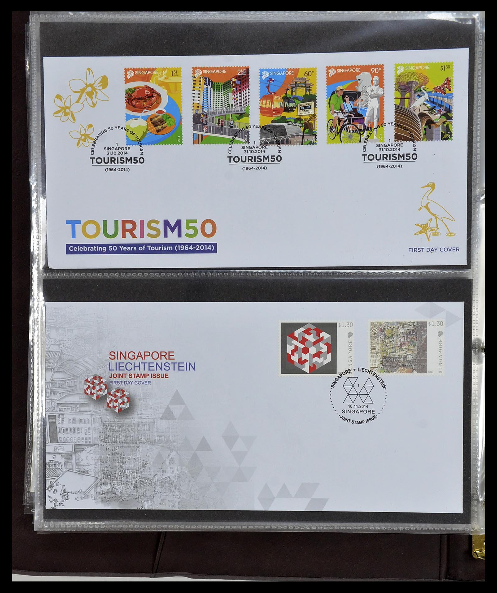 34394 427 - Postzegelverzameling 34394 Singapore FDC's 1948-2015!