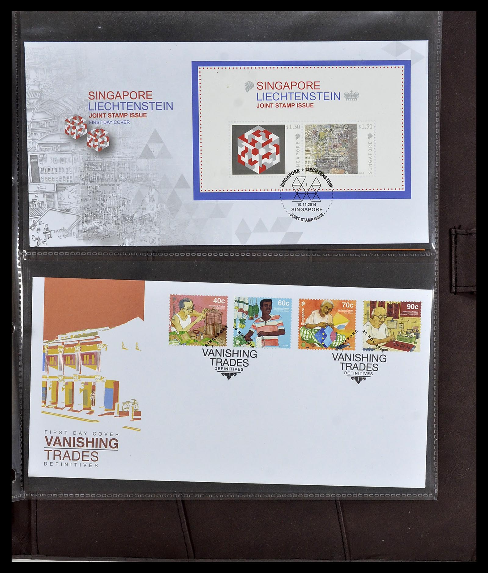 34394 428 - Postzegelverzameling 34394 Singapore FDC's 1948-2015!