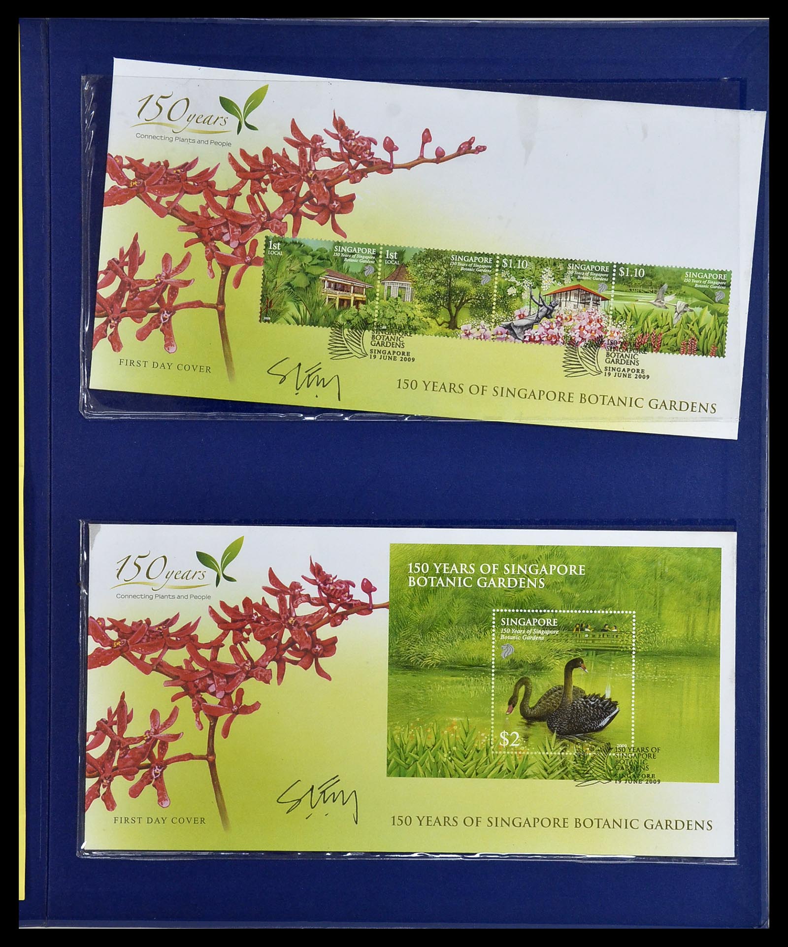 34394 430 - Postzegelverzameling 34394 Singapore FDC's 1948-2015!