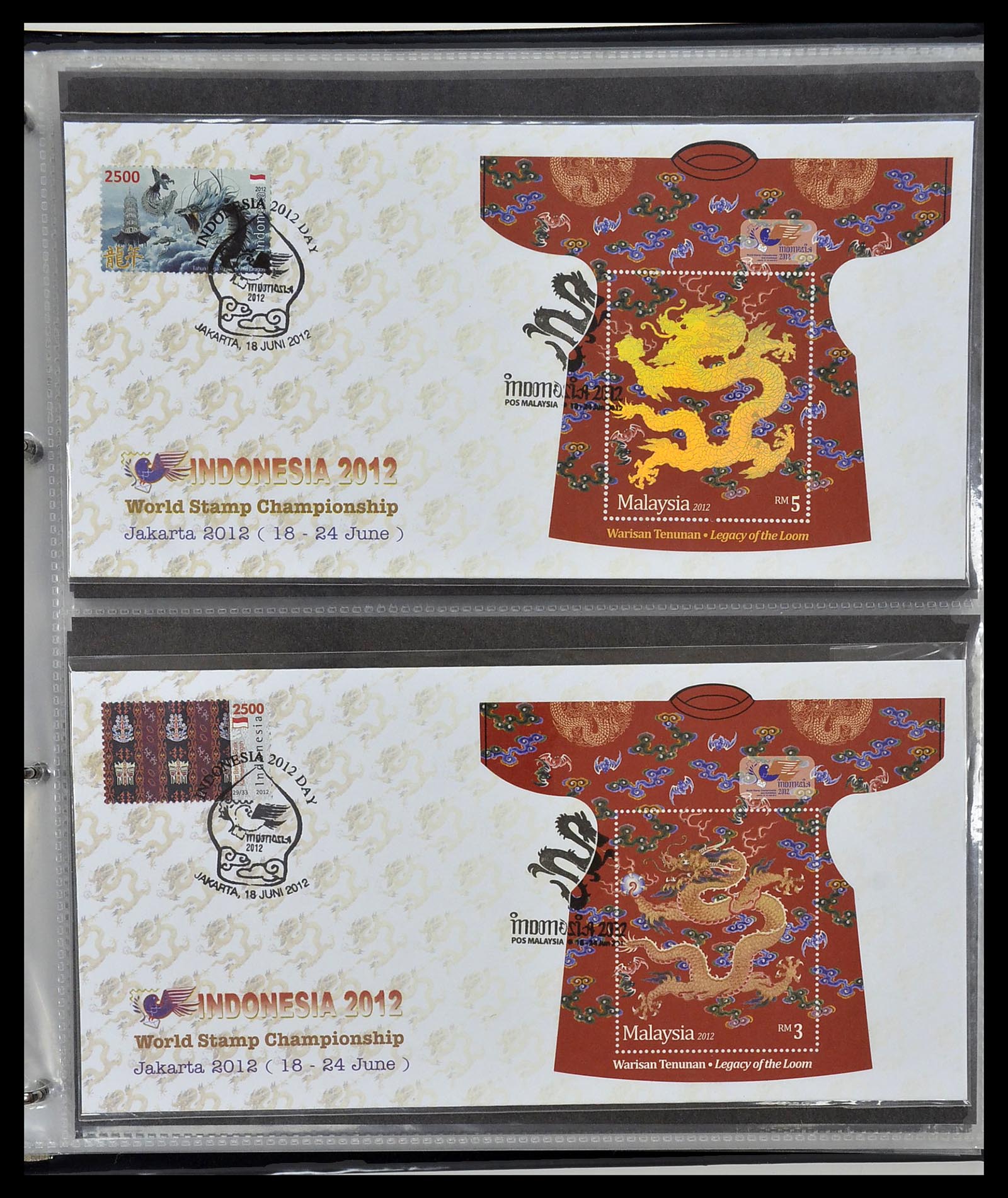 34395 374 - Postzegelverzameling 34395 Maleisië FDC's 1957-2014!