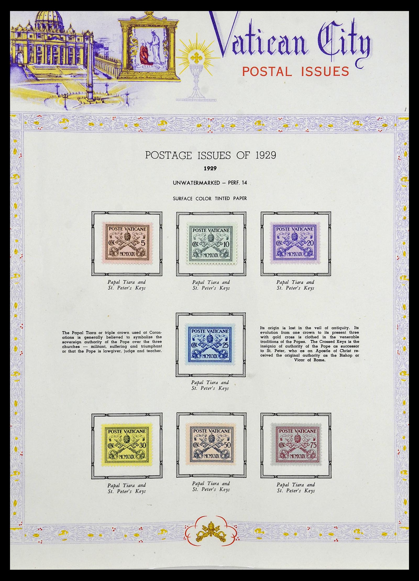 34397 001 - Postzegelverzameling 34397 Vaticaan 1929-1953.